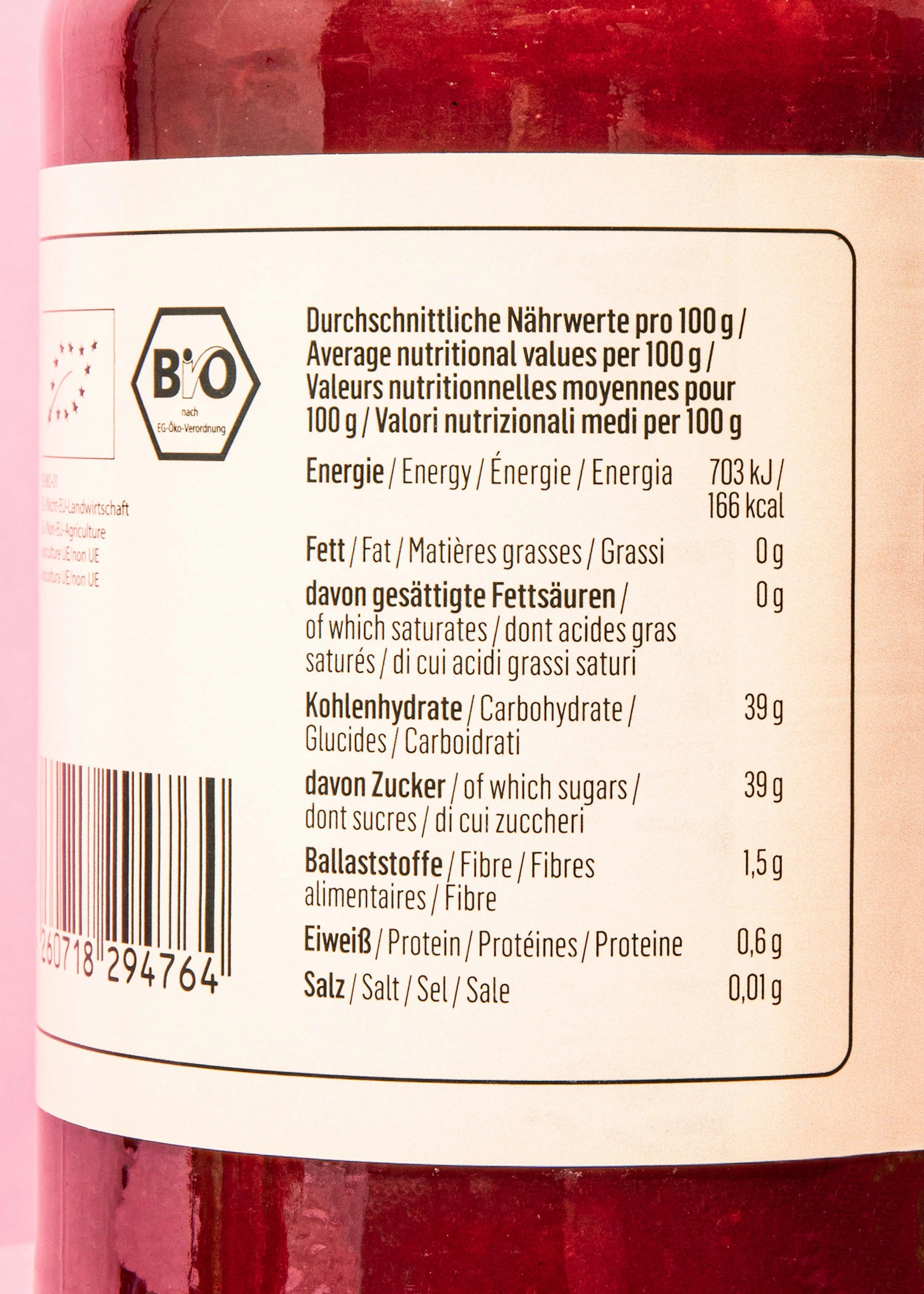 Bio Fruchtaufstrich Erdbeere 12 x 460 g