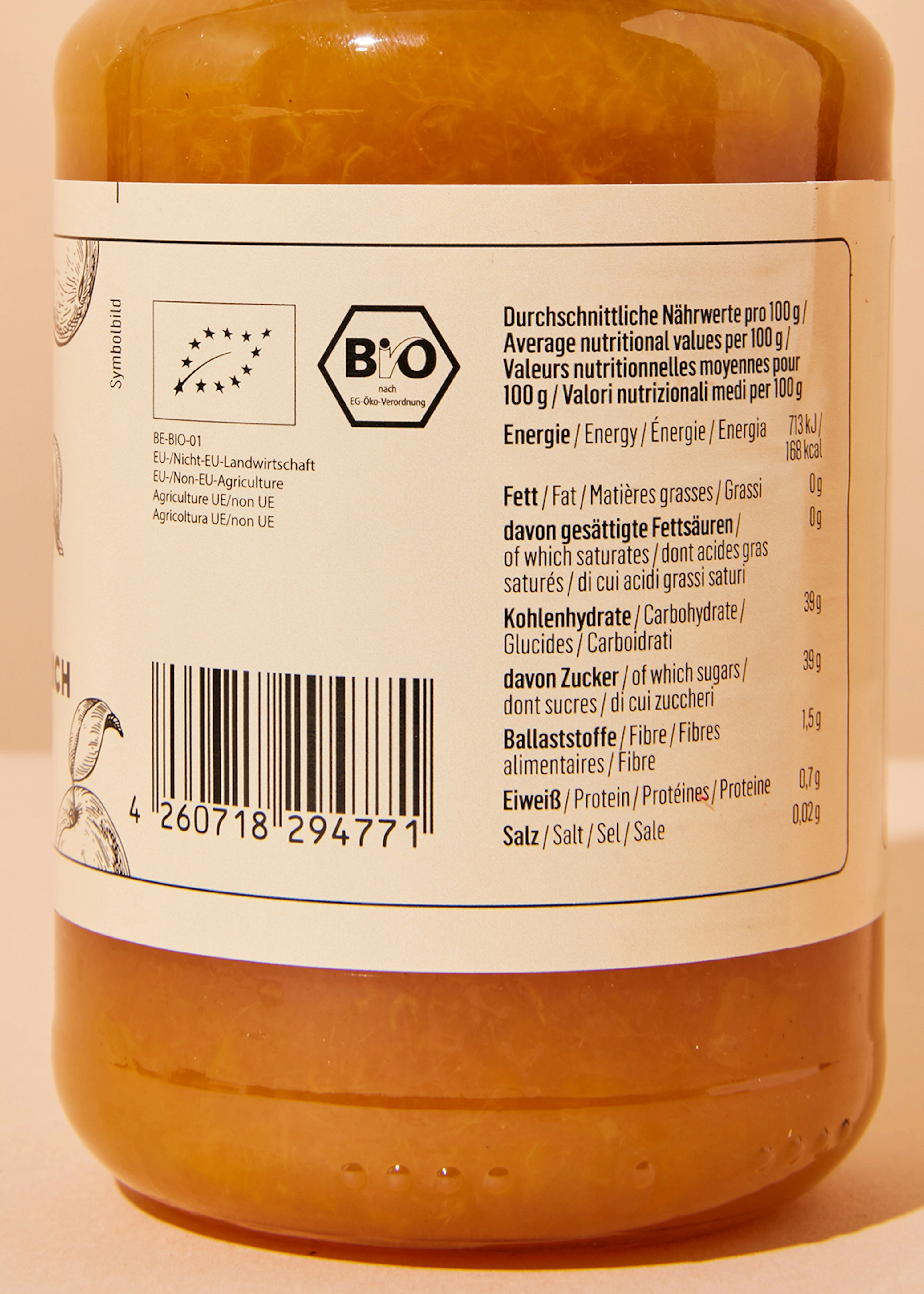 Bio Fruchtaufstrich Aprikose 12 x 460 g
