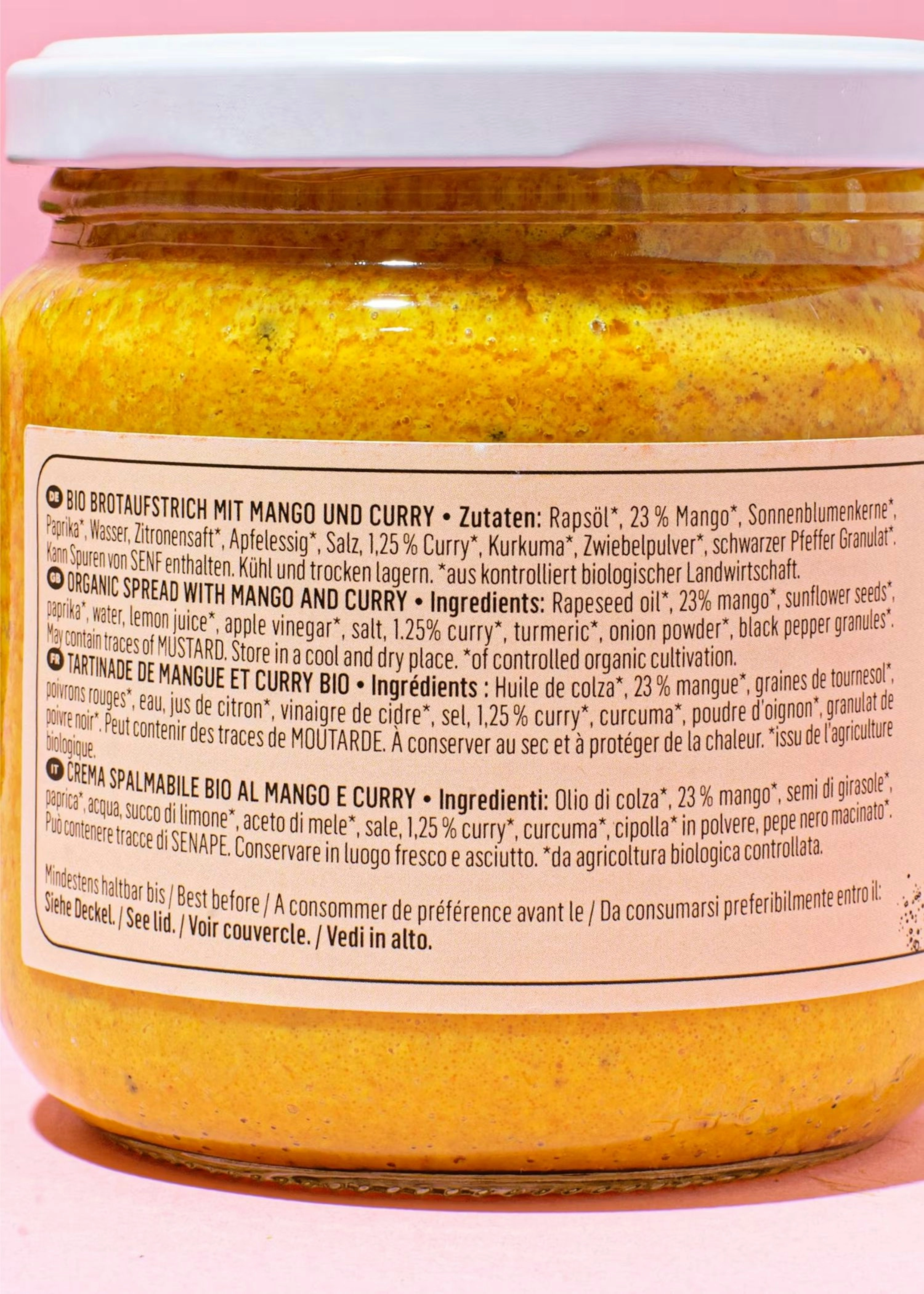 Bio Mango-Curry Aufstrich 380 g