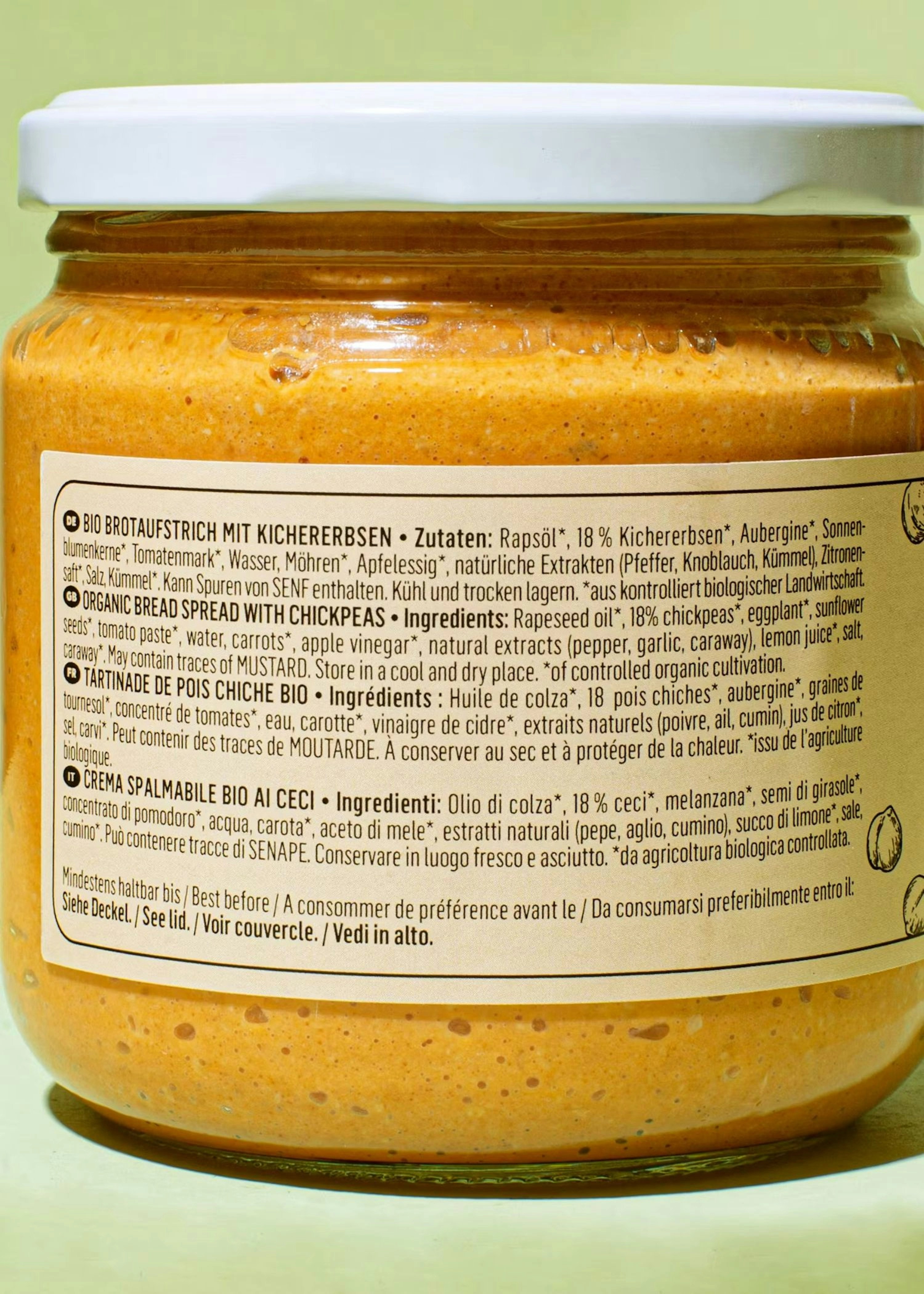 Bio Kichererbsen Aufstrich 380 g