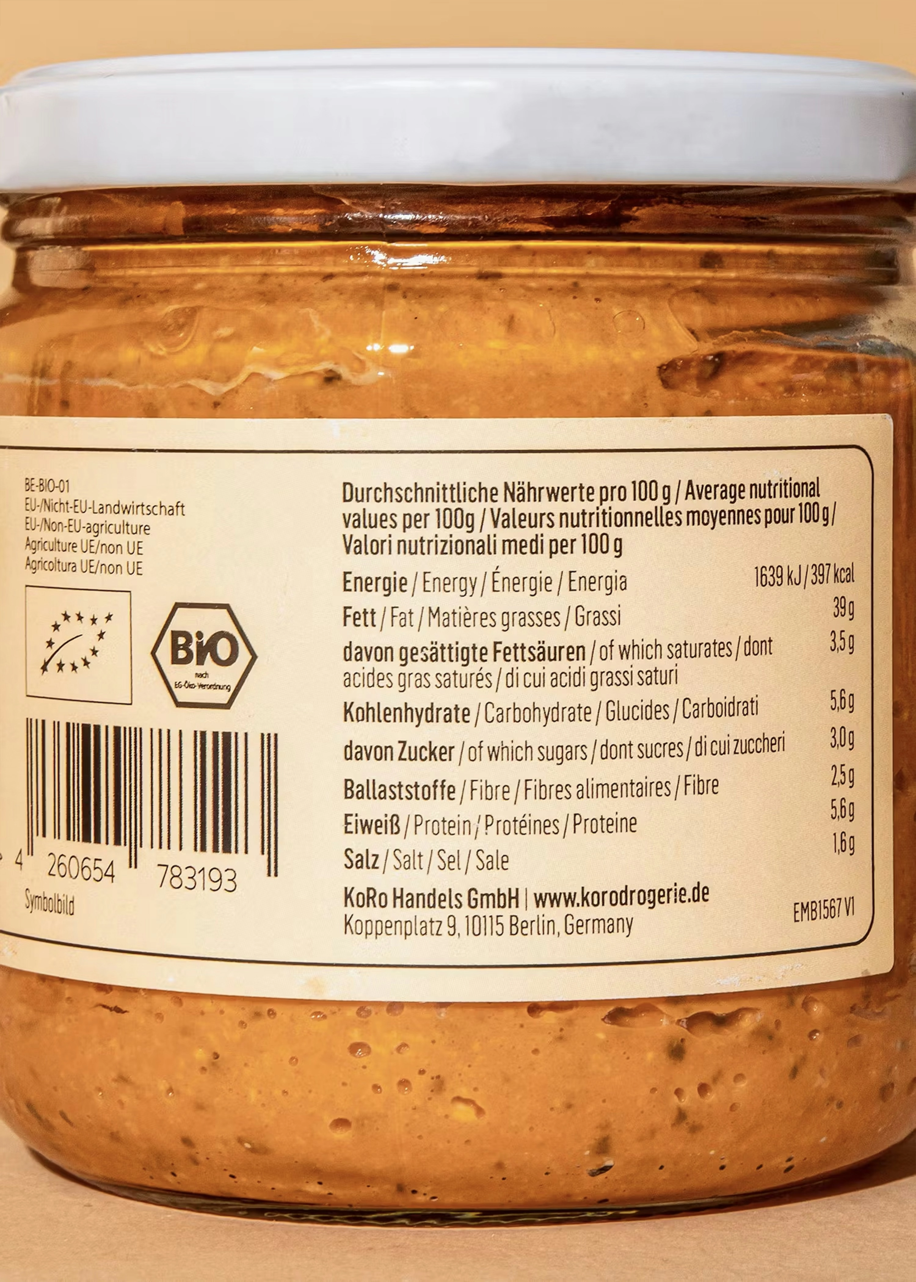 Bio Tomate Basilikum Aufstrich 380 g