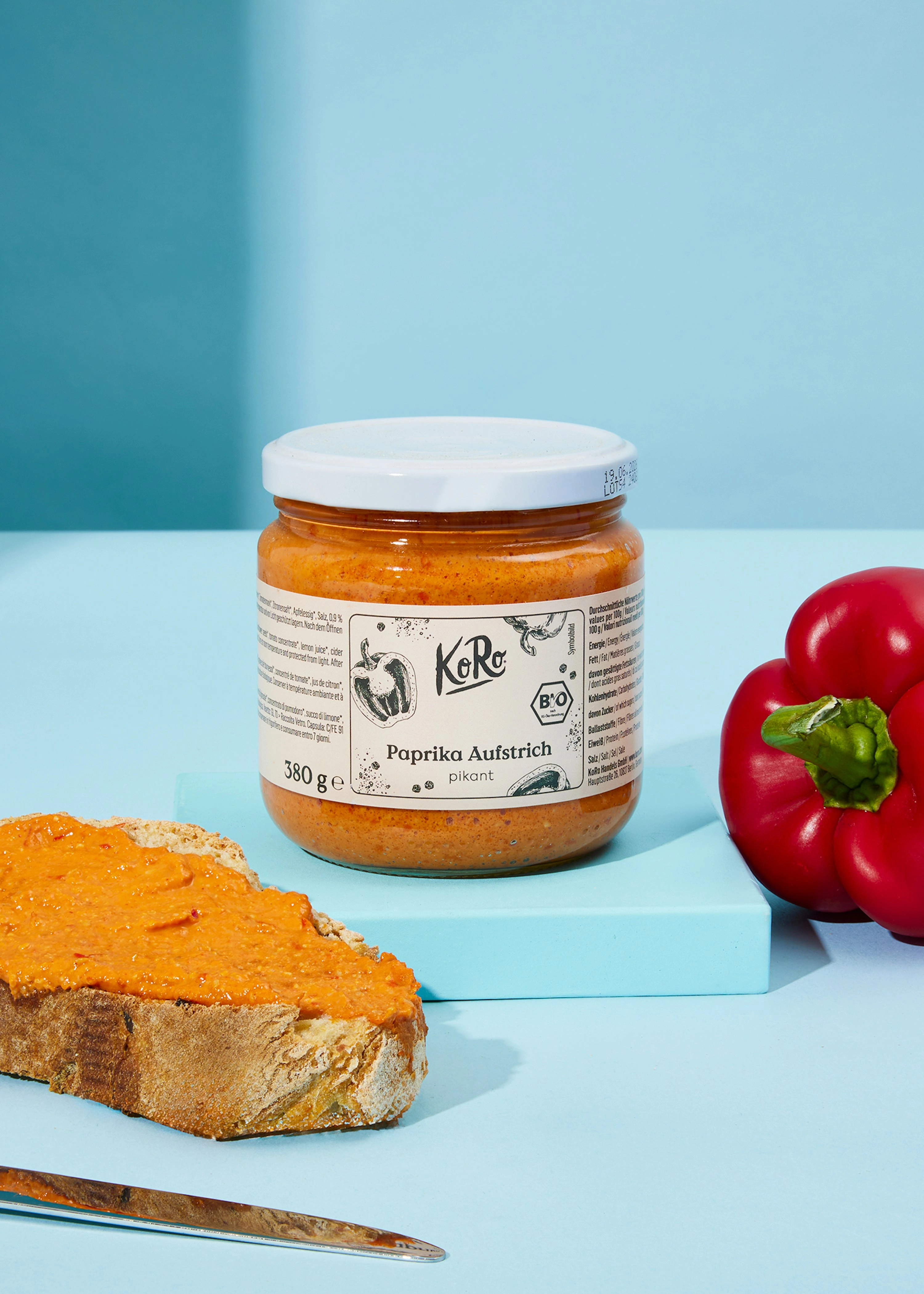 Pikanter Bio Paprika Aufstrich 380 g