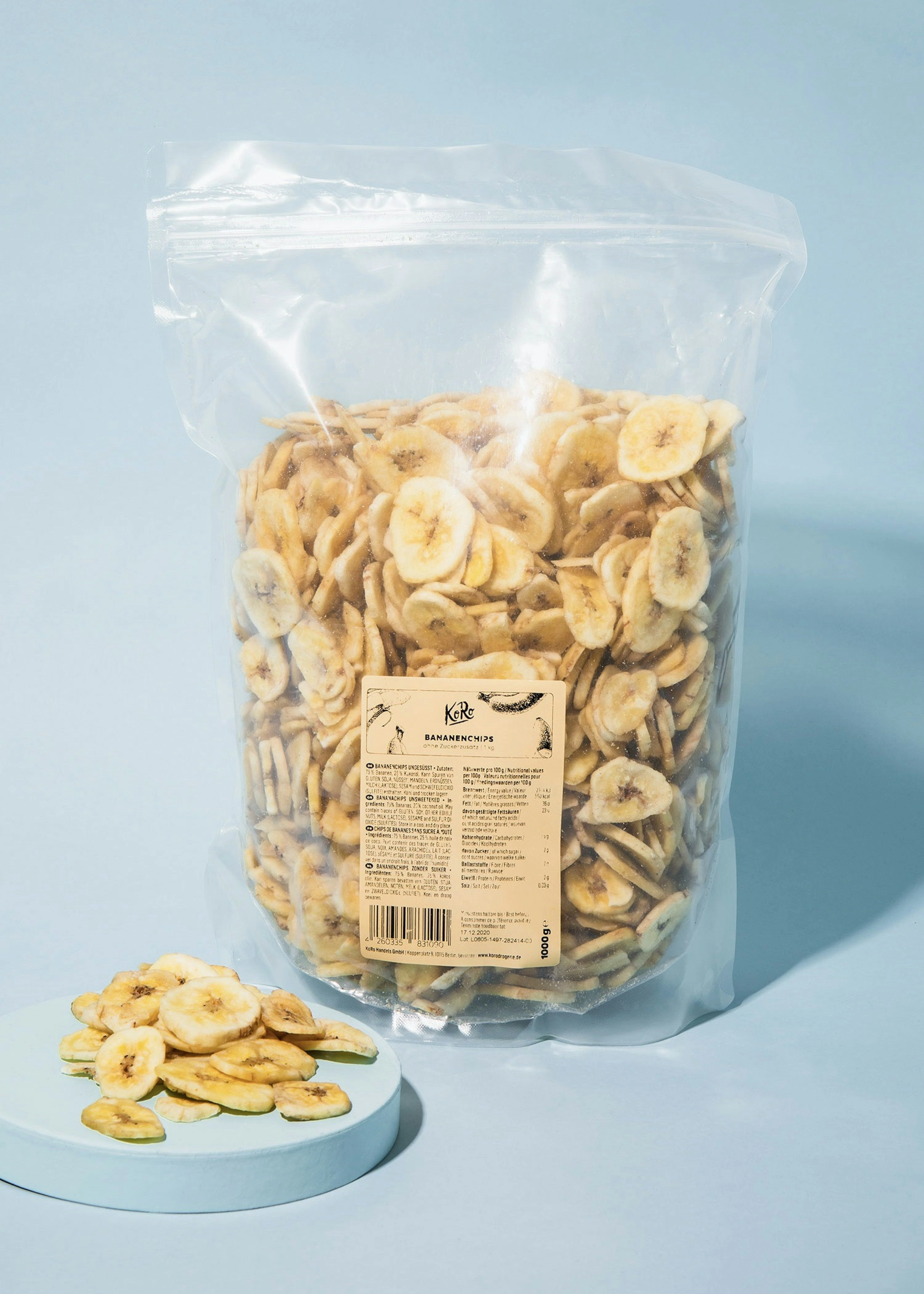 Kochbananenchips ohne Zuckerzusatz 1 kg