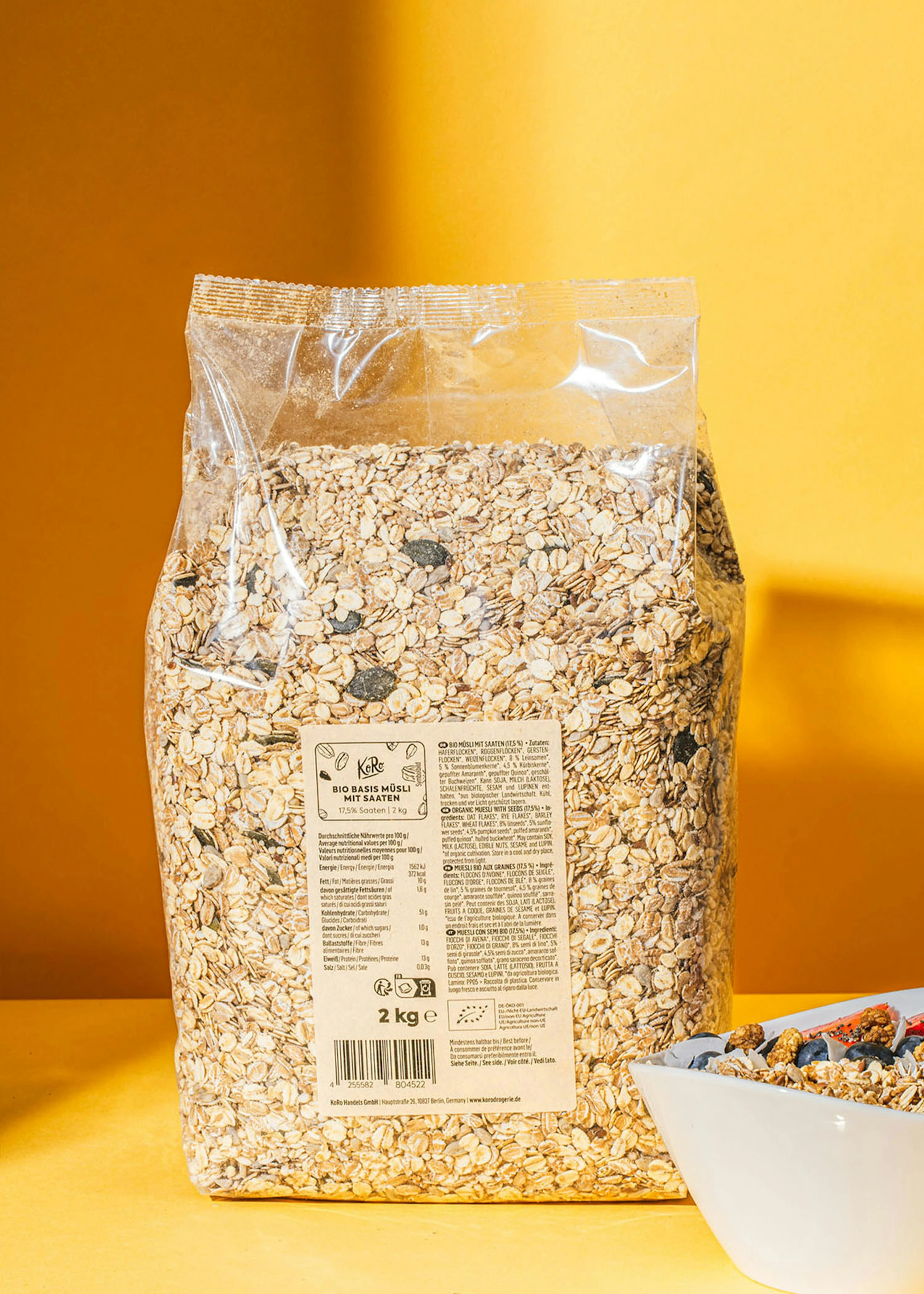 Bio Basis Müsli mit Saaten 2 kg