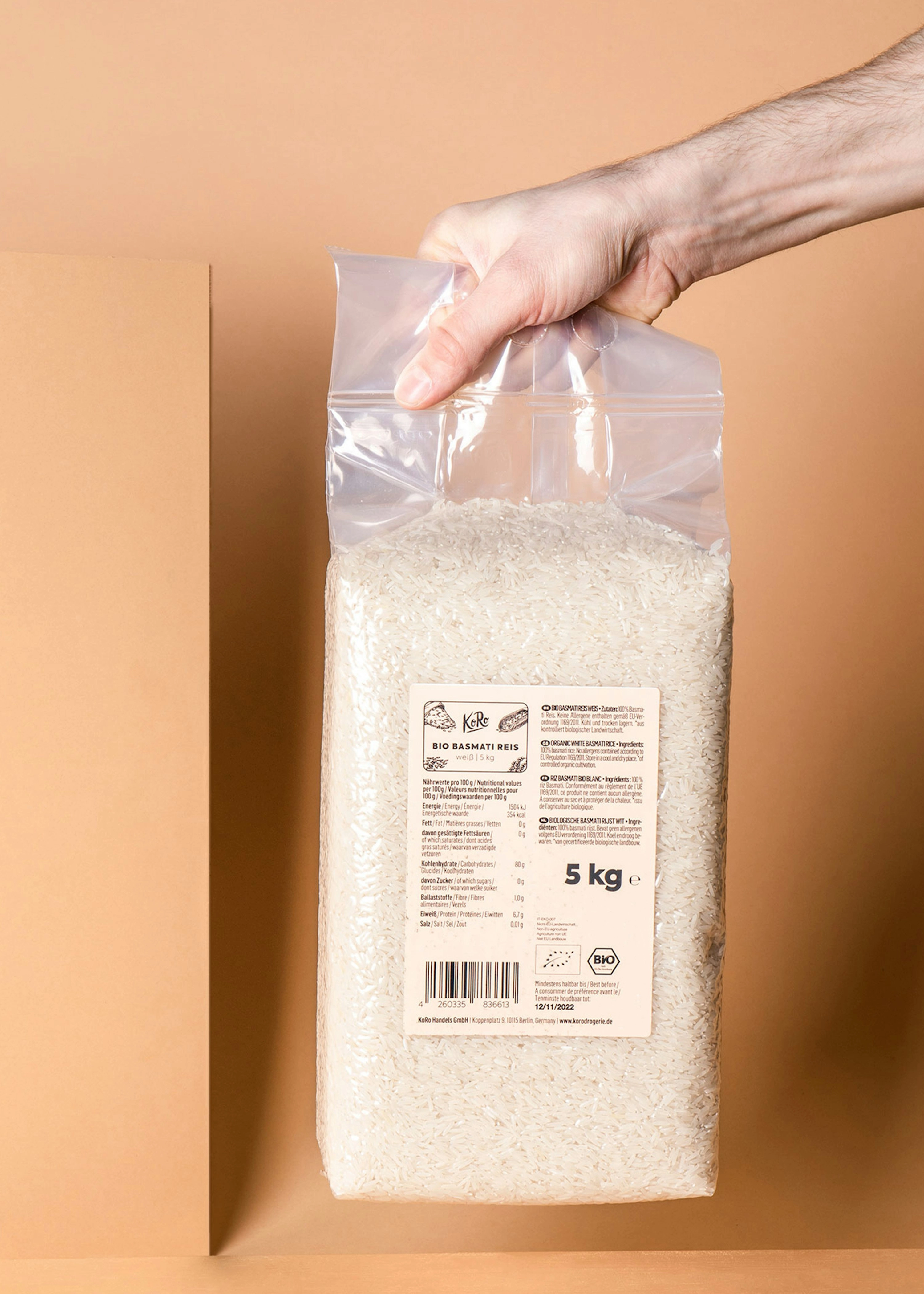 Weißer Bio Basmati Reis 5 kg
