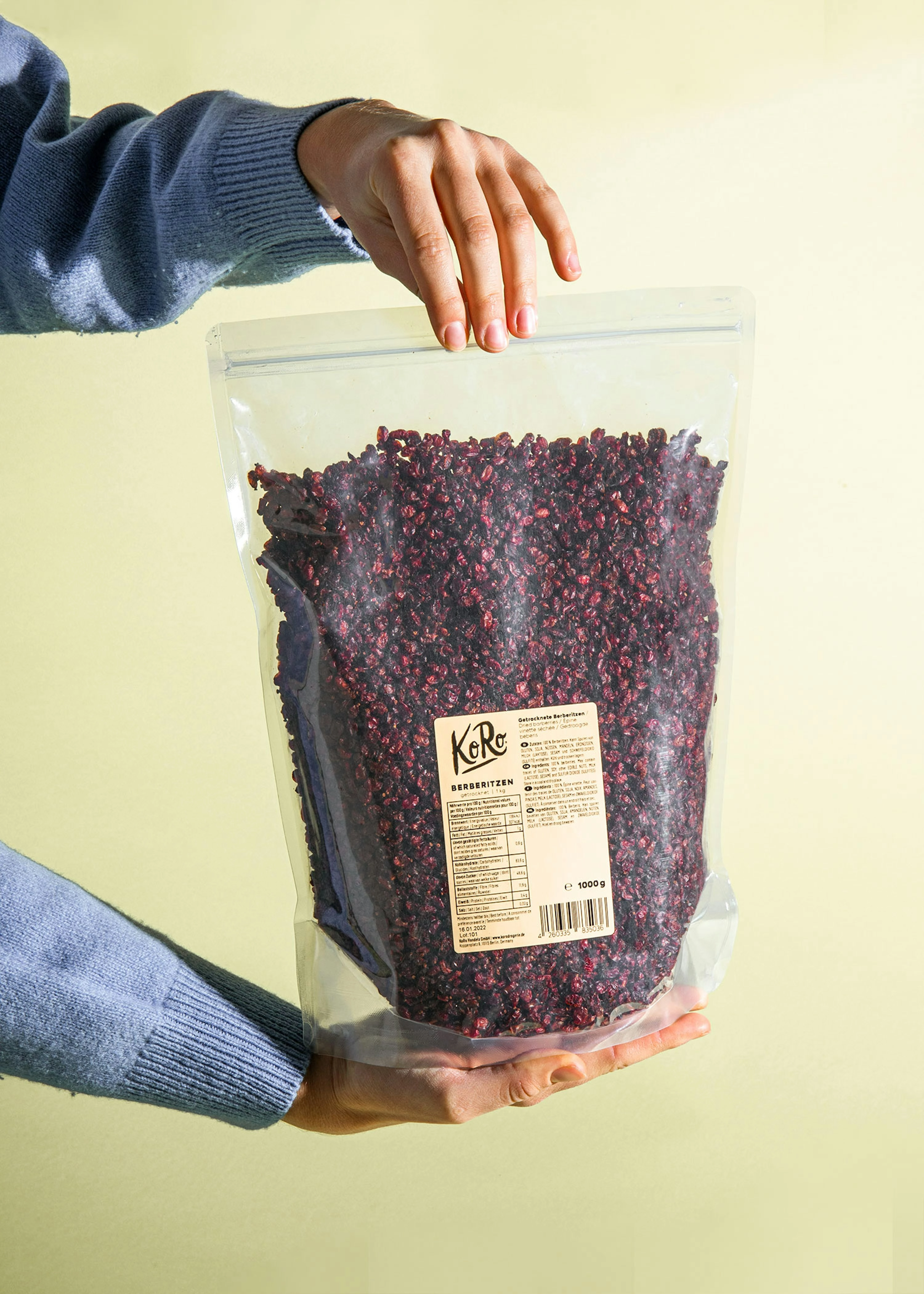 Berberitzen ohne Zusätze 1 kg