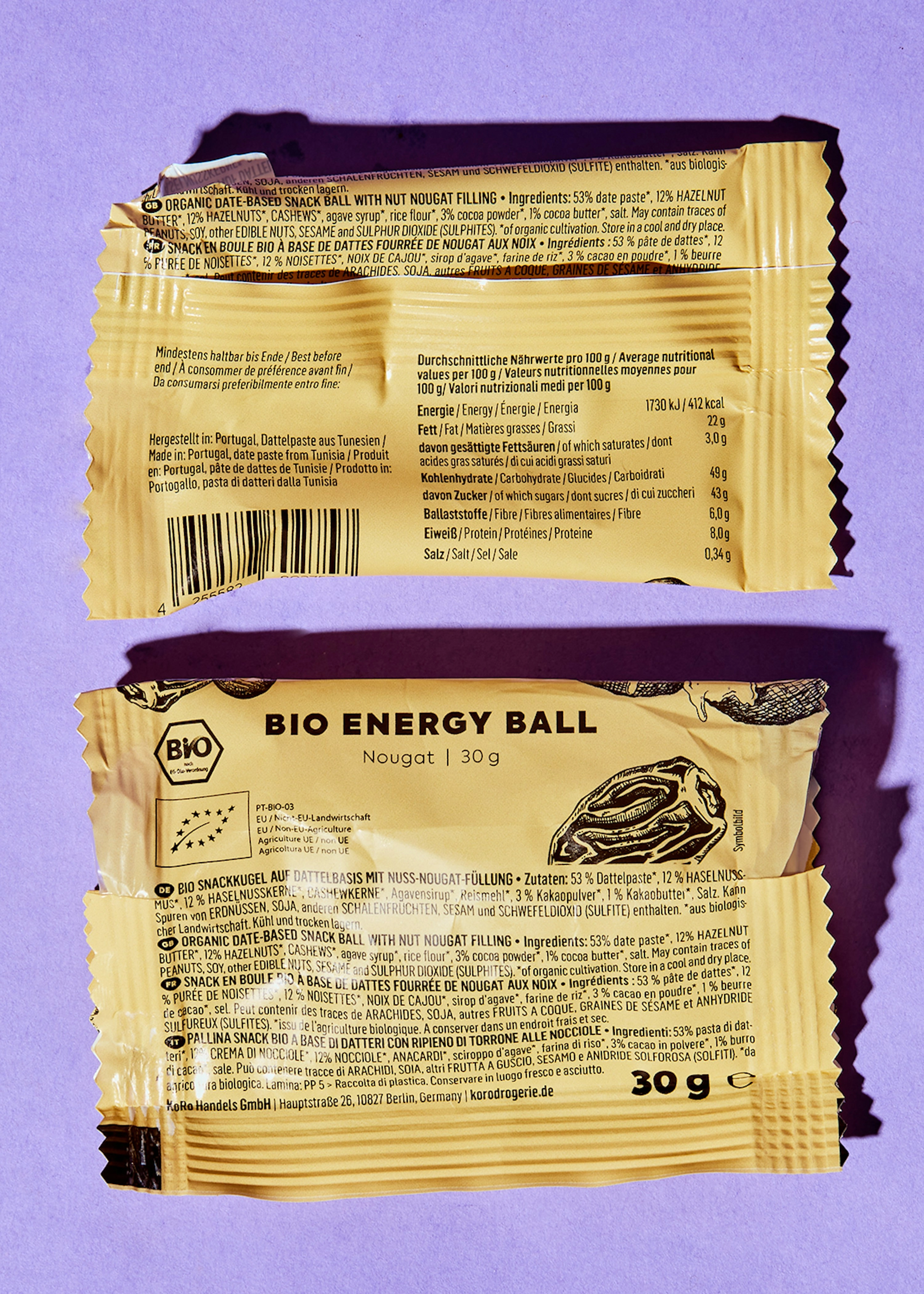 Bio Energy Ball Nougat 30 g