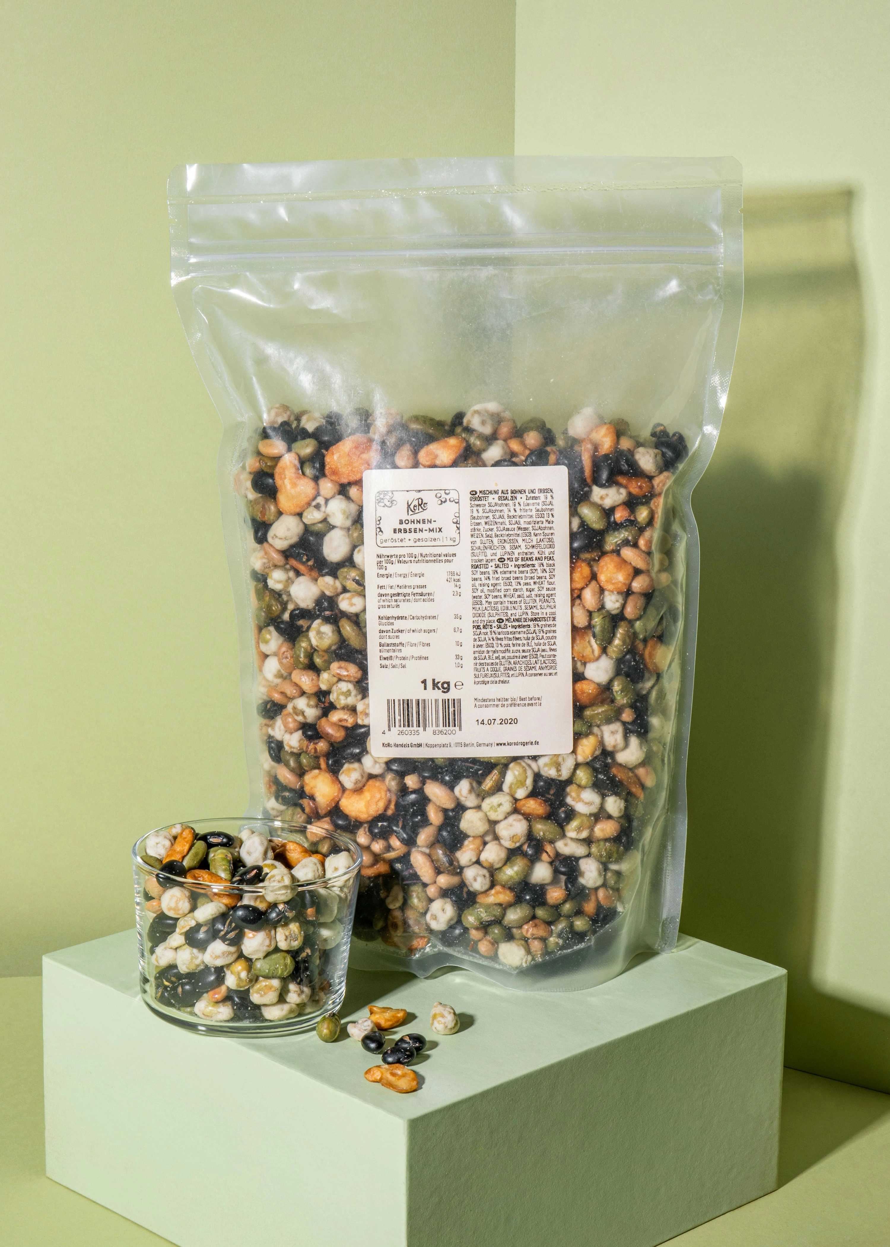 Geröstete und gesalzene Bohnen-Erbsen-Mix 1 kg