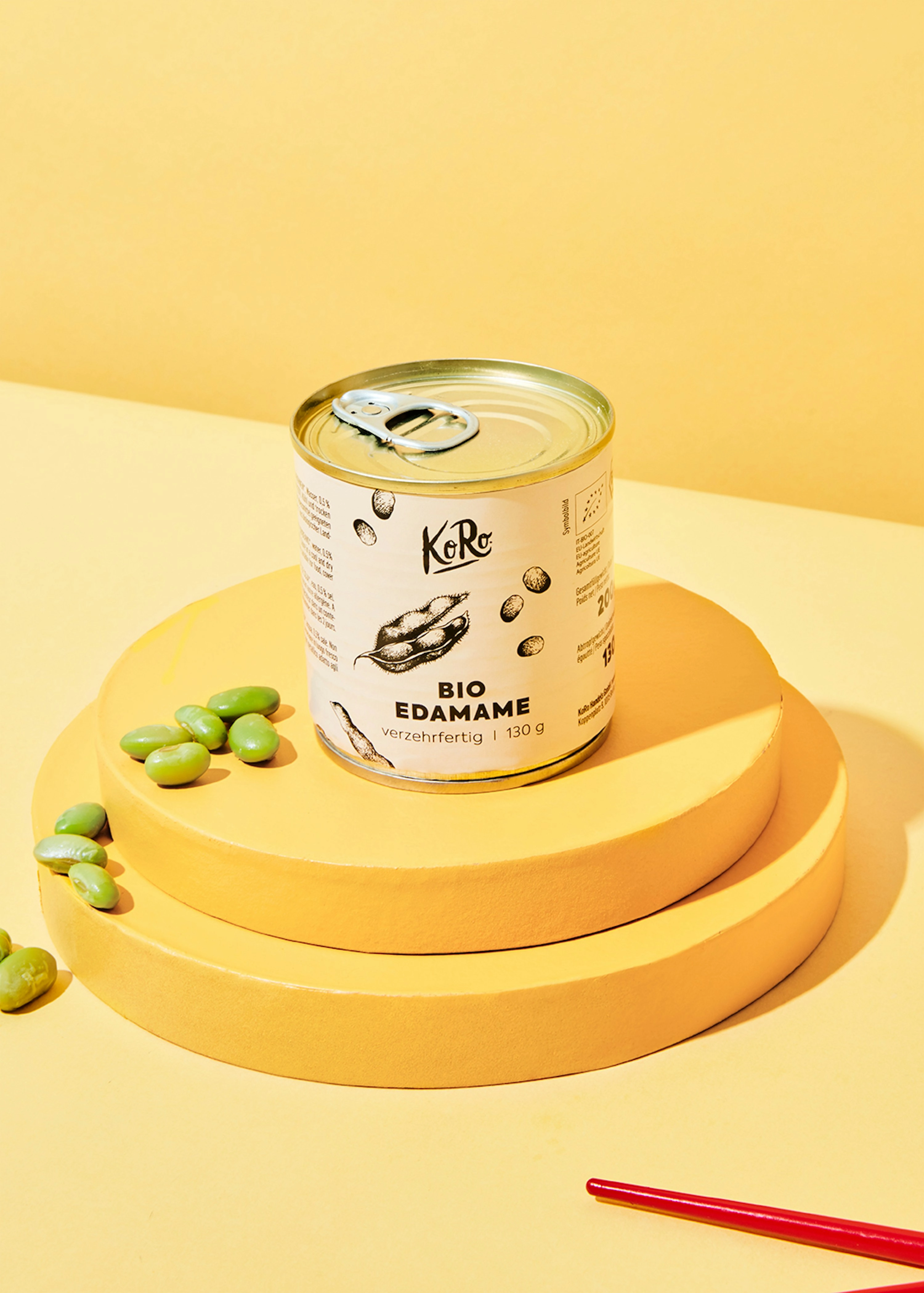 Grüne Bio Edamame in der Dose 130 g