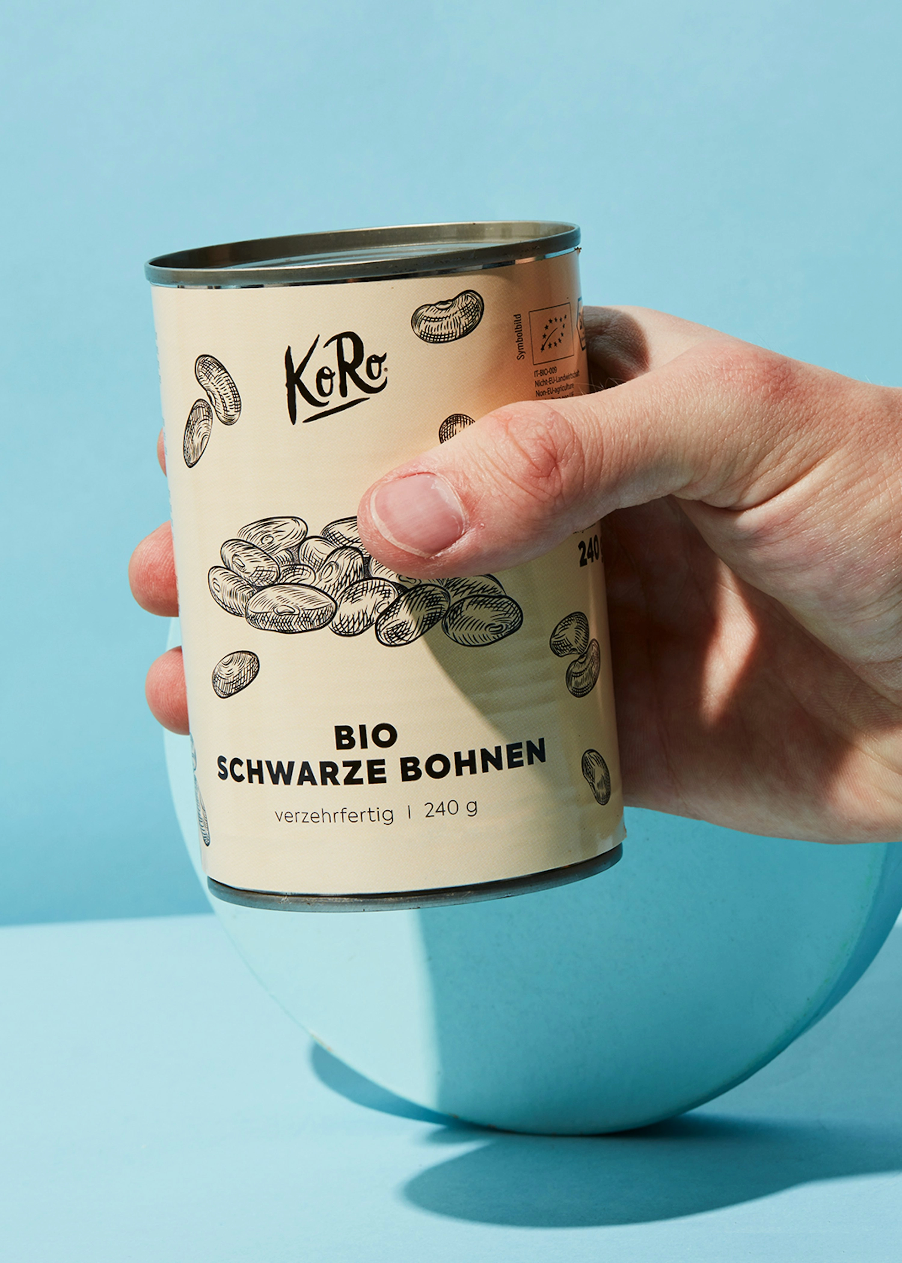 Schwarze Bio Bohnen in der Dose 240 g
