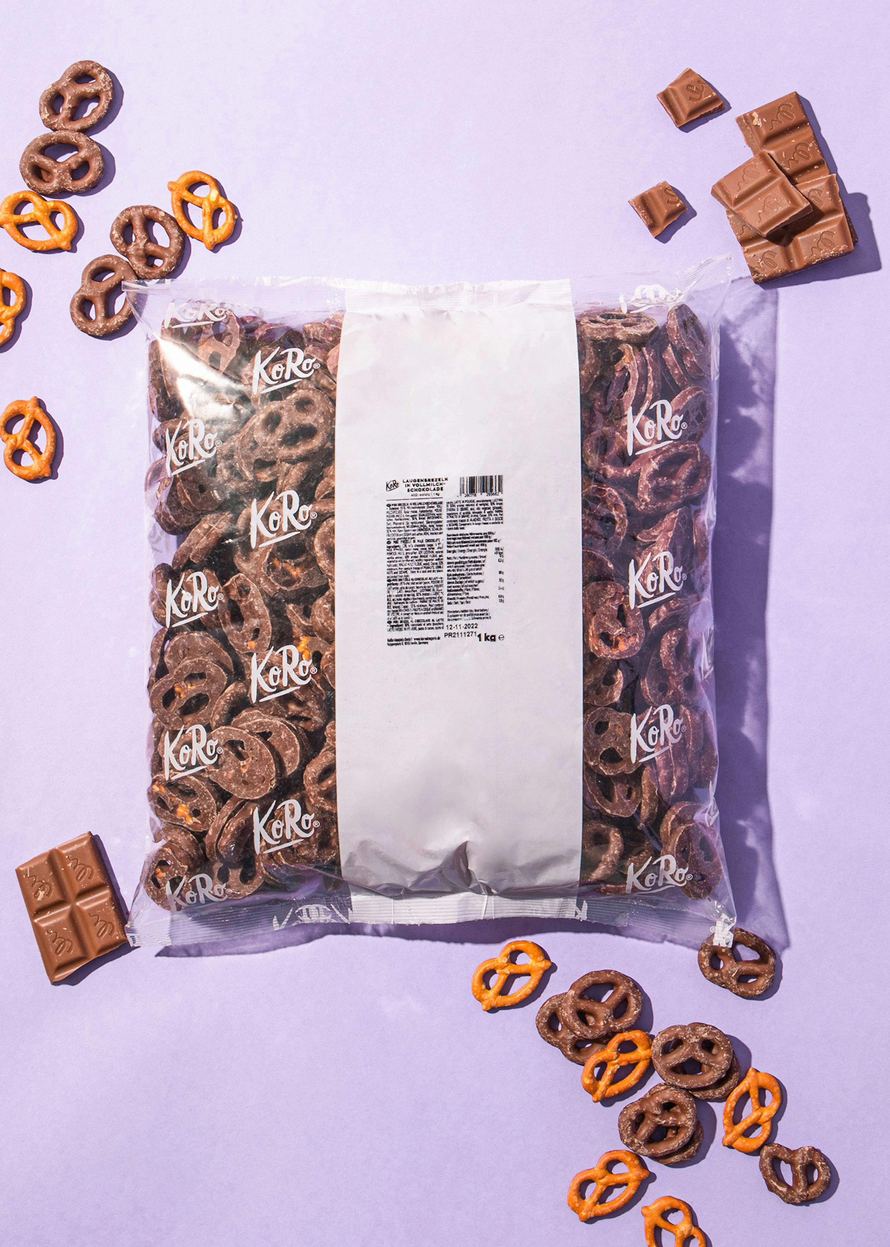Laugenbrezeln in Vollmilchschokolade 1 kg
