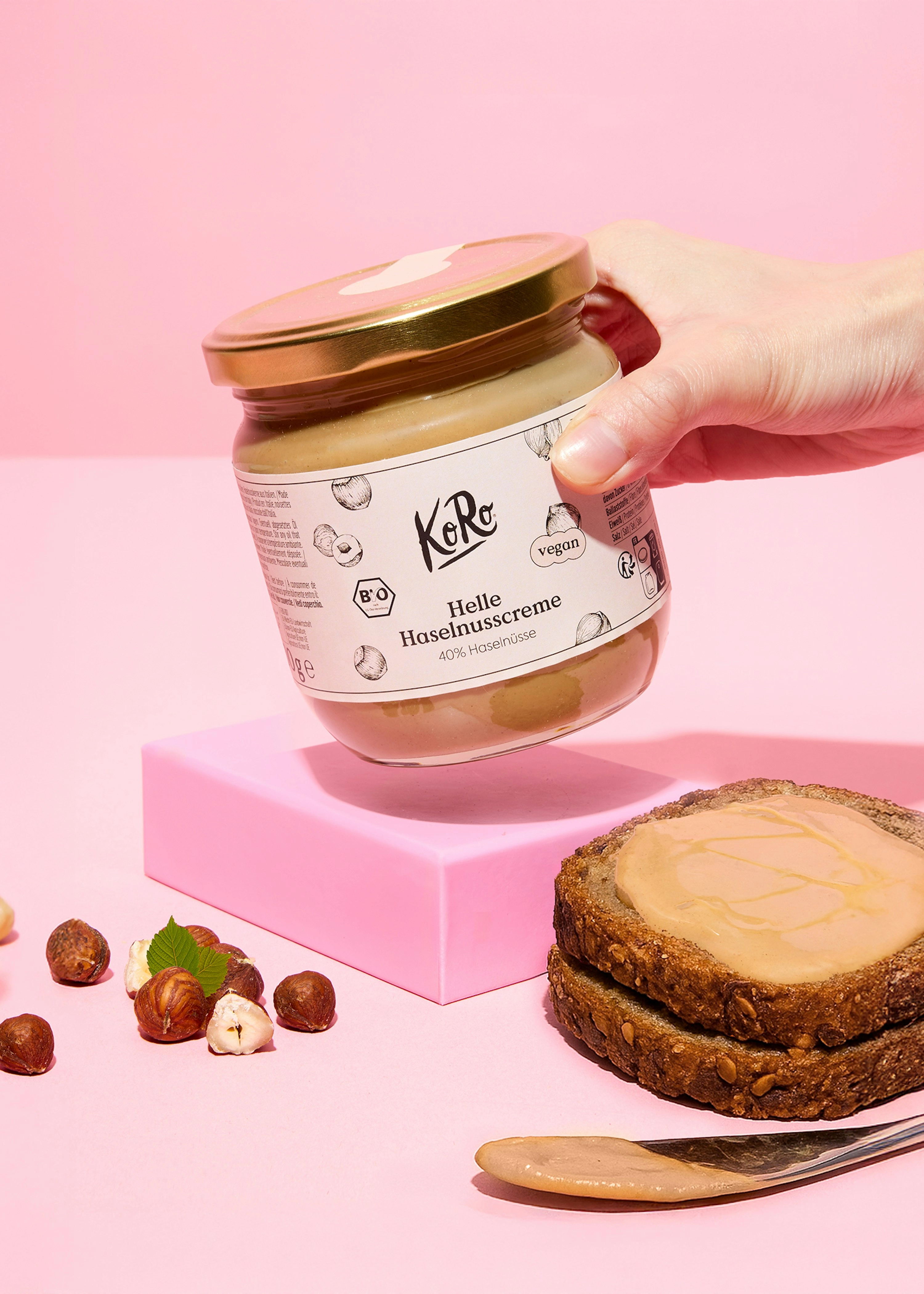 Helle Bio Haselnusscreme - Die „Buena Creme“ 400 g