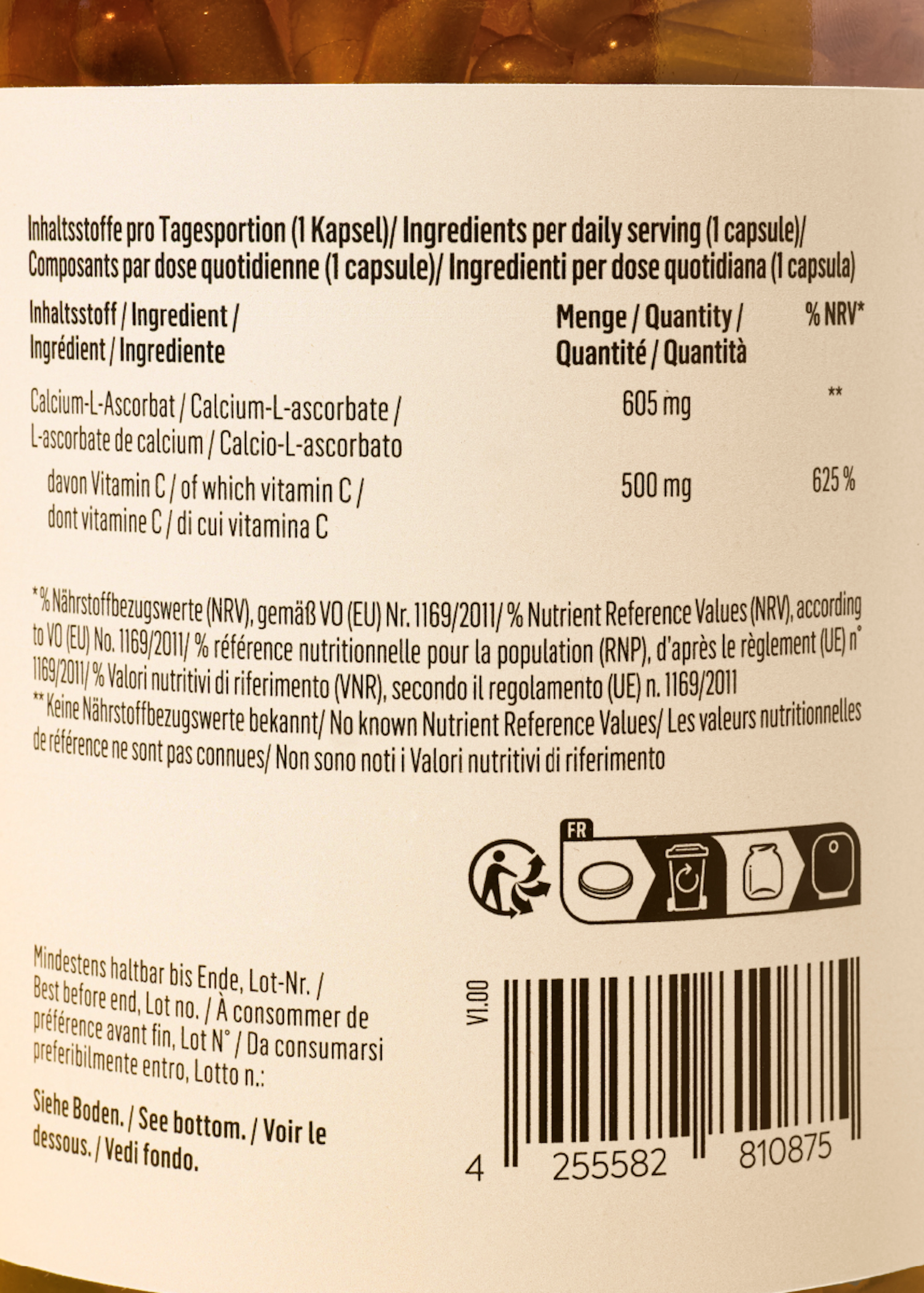 Gepuffertes Vitamin C Kapseln 365 Stück