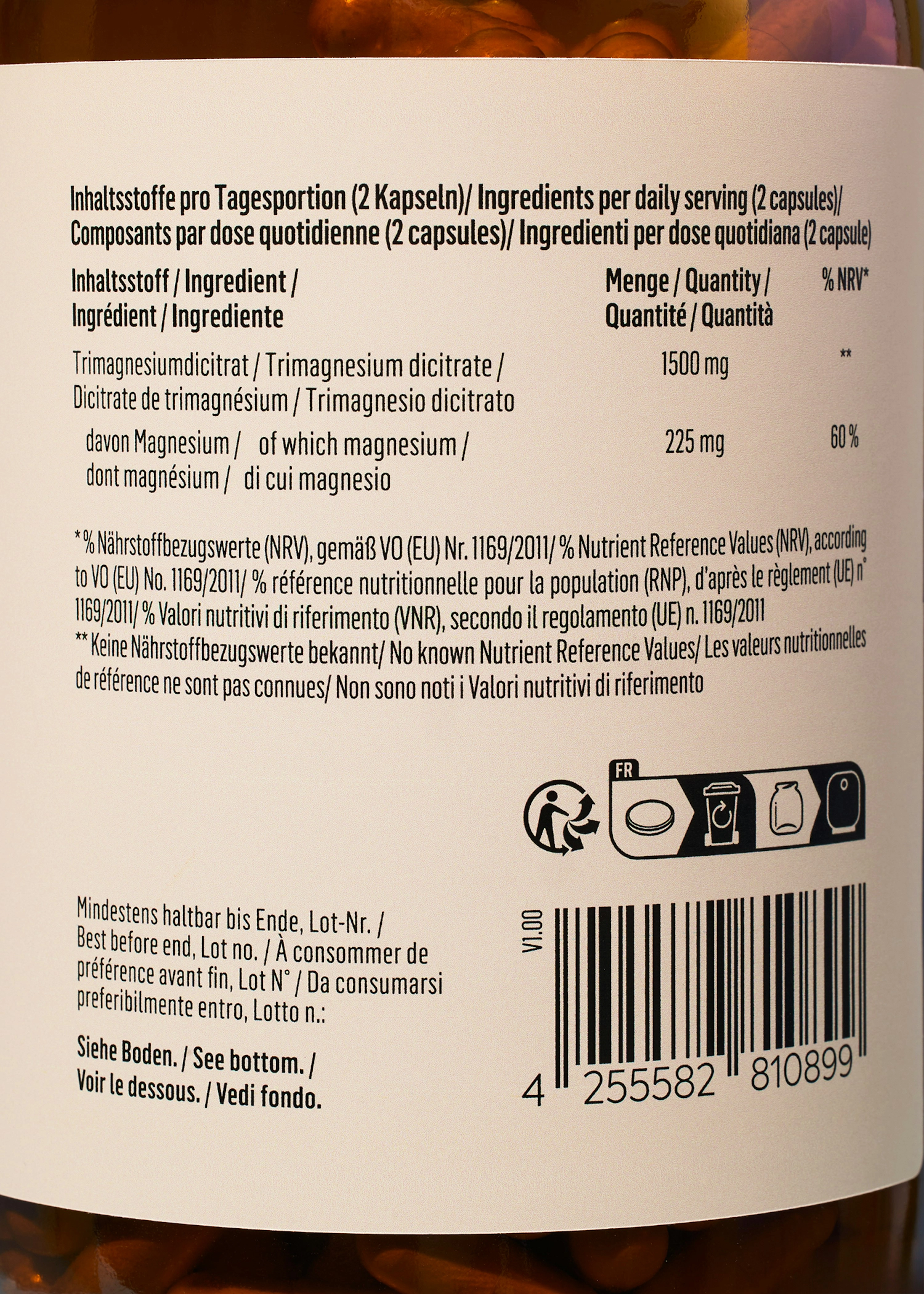 Magnesiumcitrat Kapseln 365 Stück