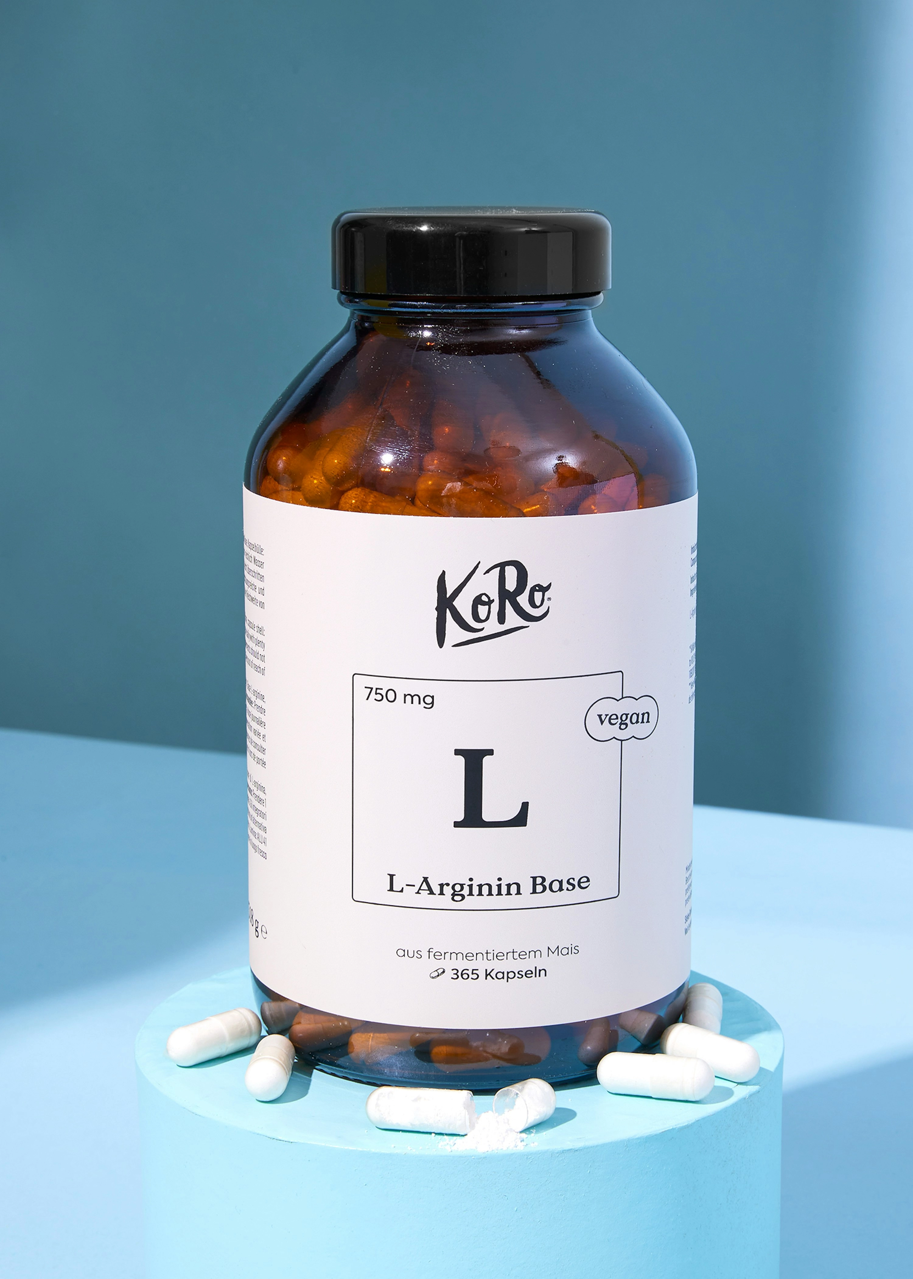 L-Arginin Base aus Fermentation Kapseln 365 Stück