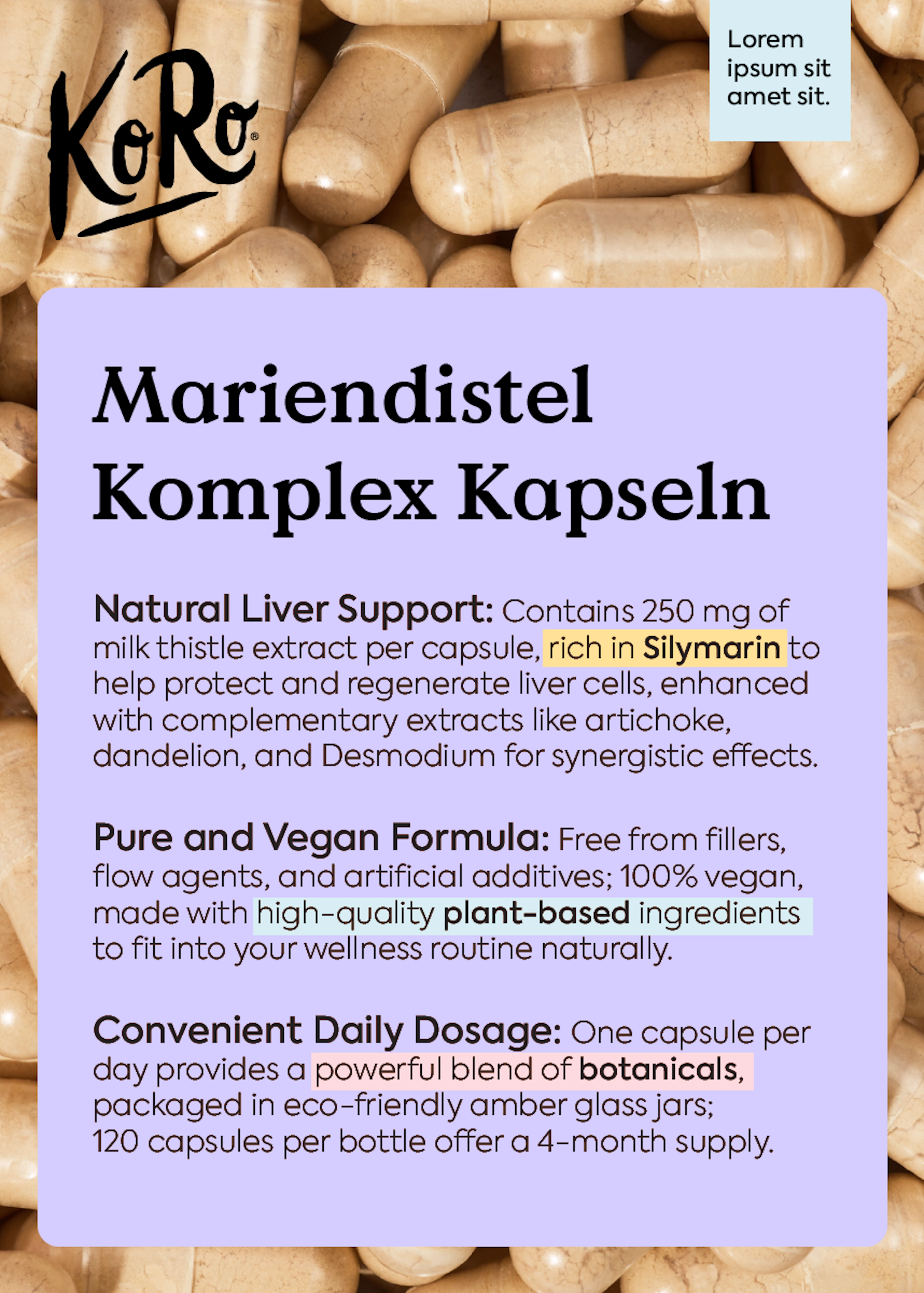 Mariendistel Komplex Kapseln 120 Stück