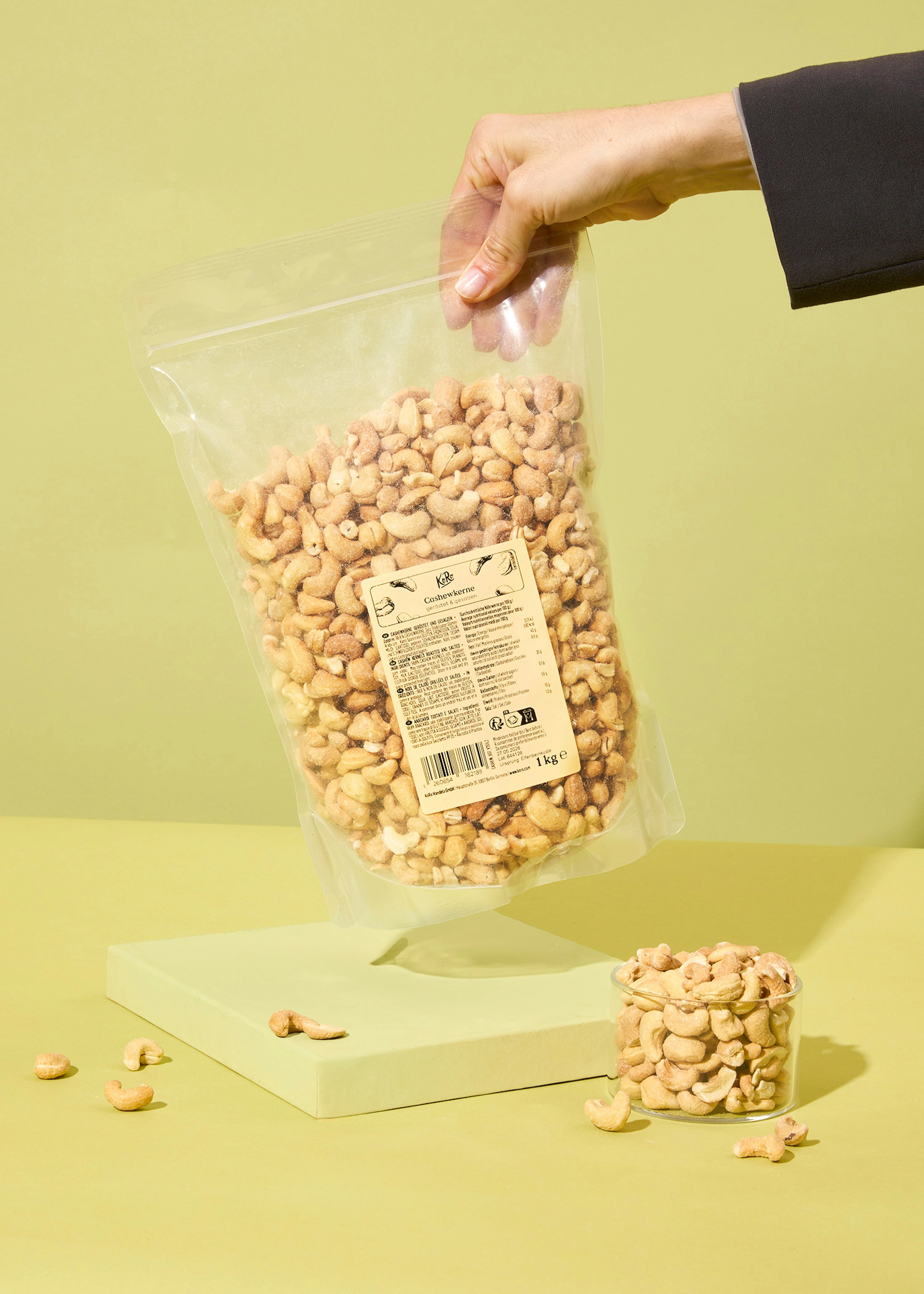 Geröstete und gesalzene Cashewkerne 1 kg
