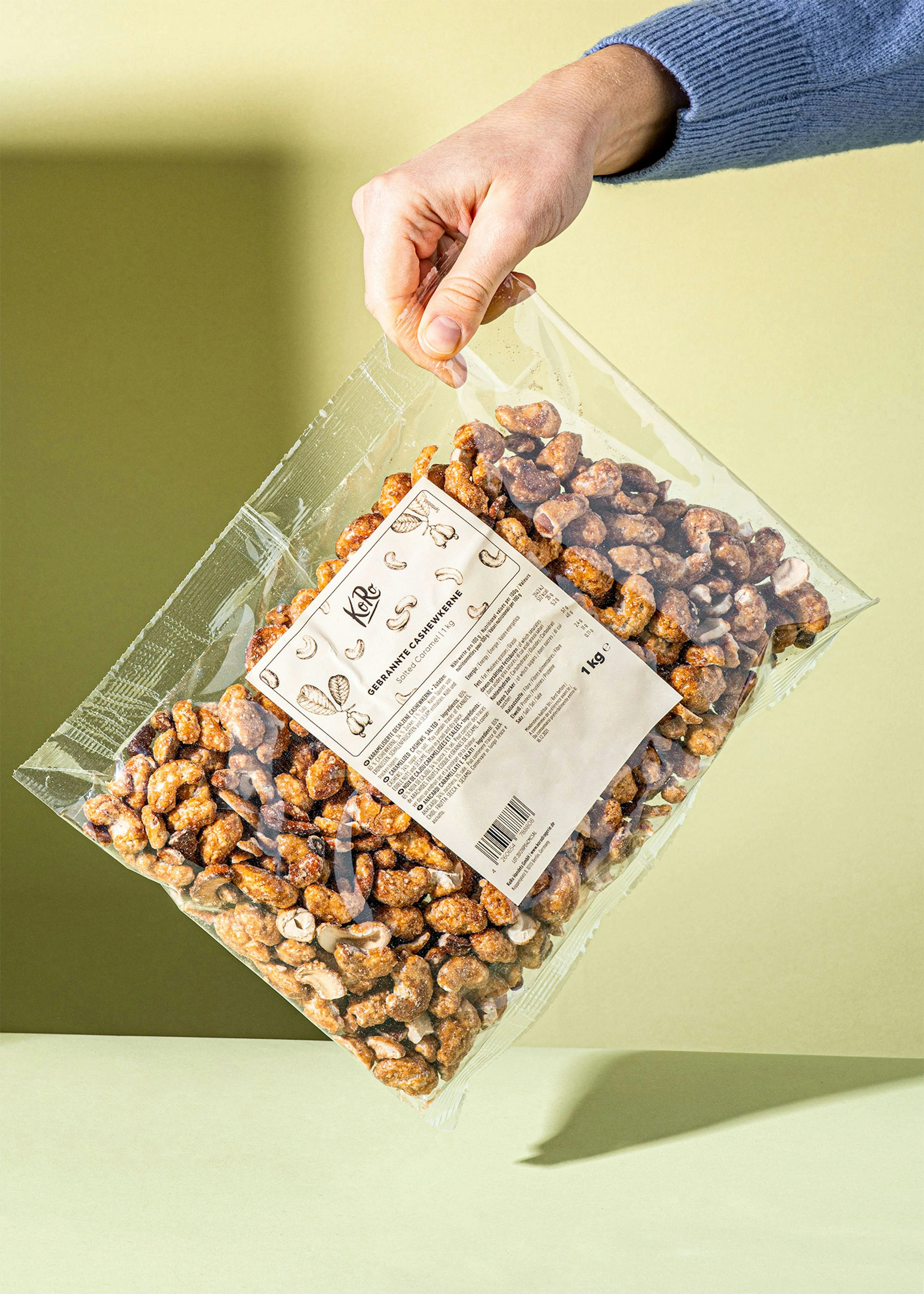Gebrannte Cashewkerne Salted Caramel 12 x 1 kg