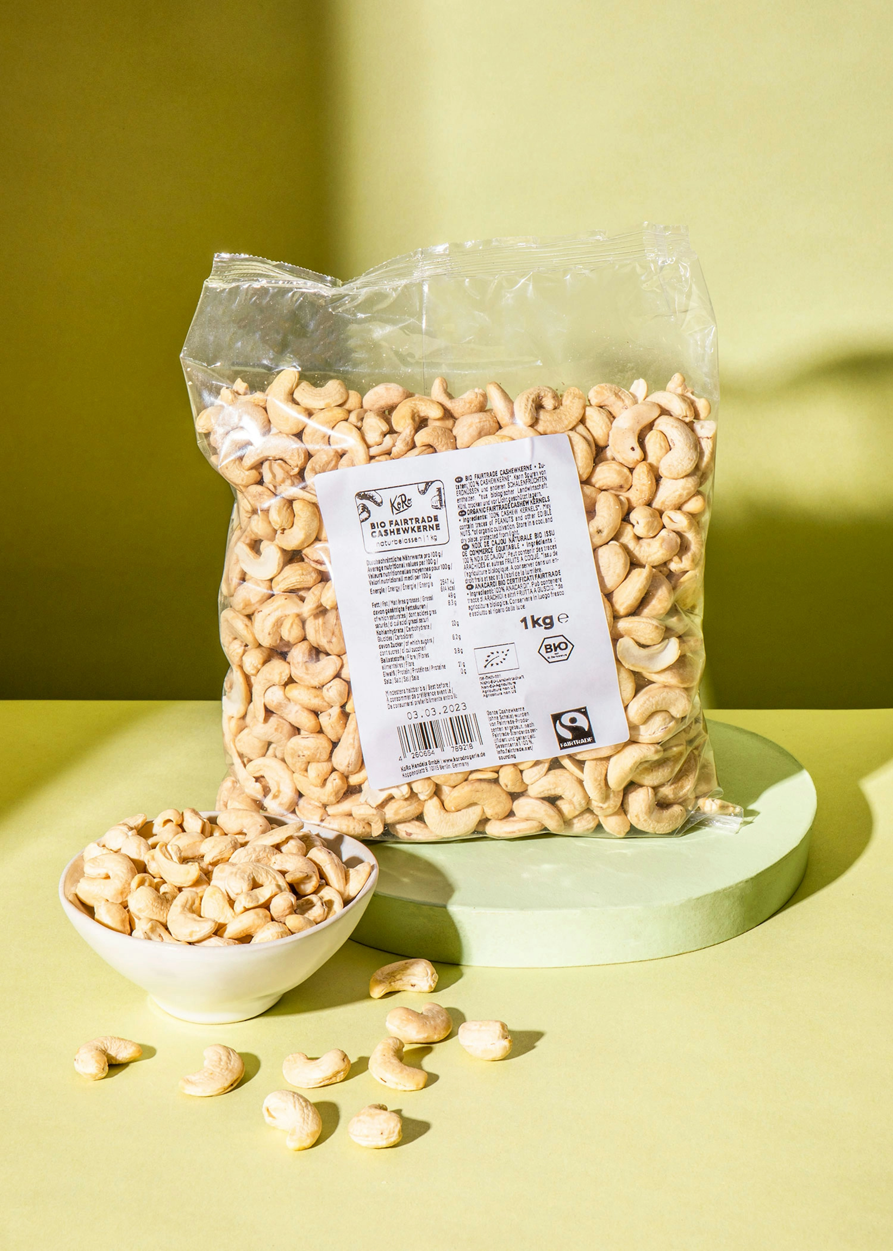 Bio Fairtrade Cashewkerne 1 kg