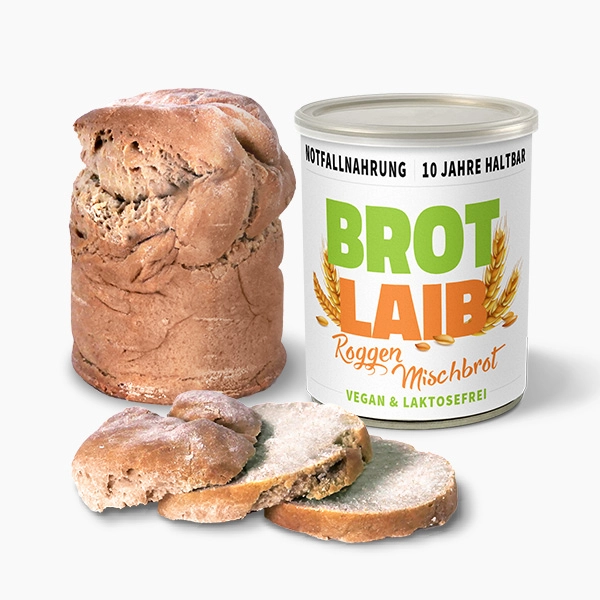 Roggen-Mischbrot Notration Dosenbrot, 10 Jahre haltbar