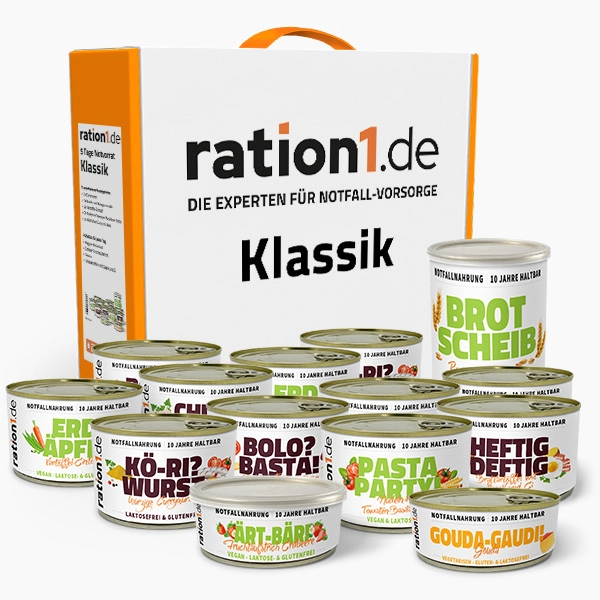 Notvorrat Klassik 5 Tage Paket, 10 Jahre haltbar (MHD 2036)