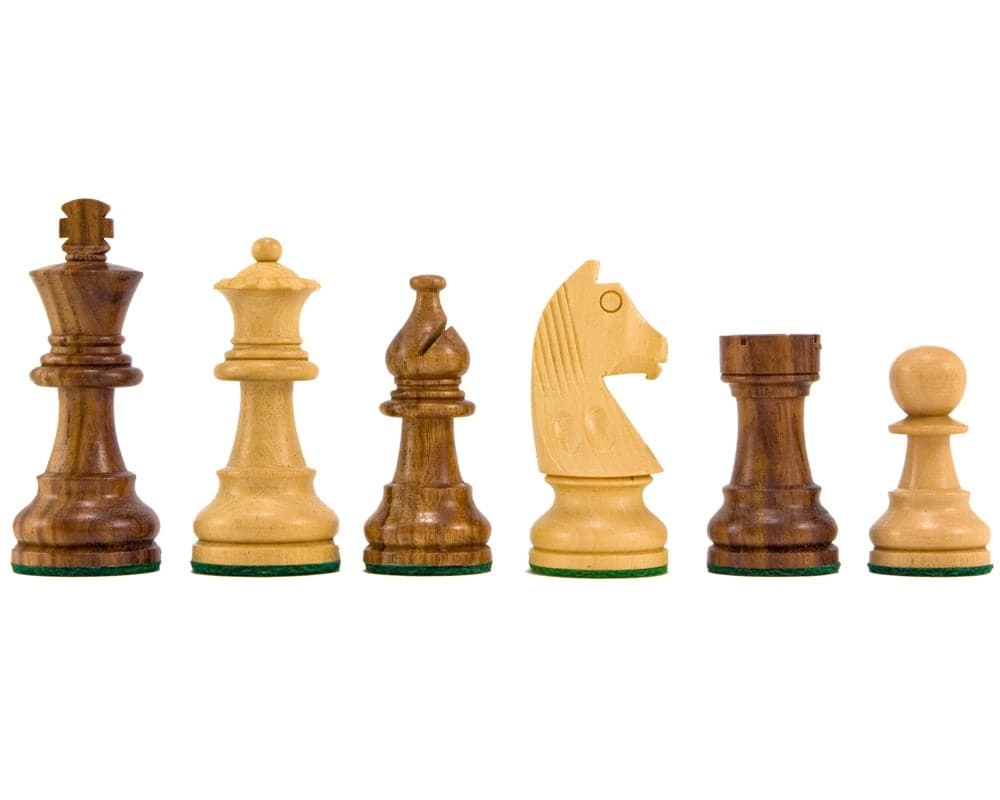 Niederkopf Springer Sheesham Staunton Schachfiguren 6 cm