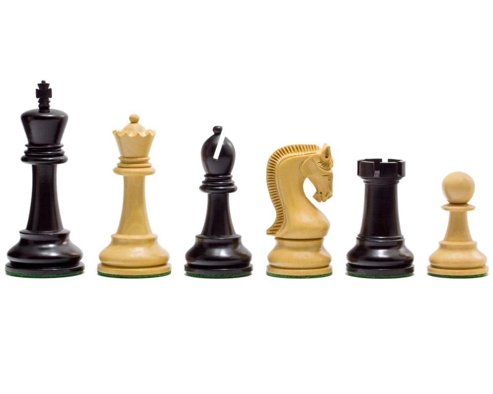 Leningrad Serie ebonisierte Schachfiguren 10 cm