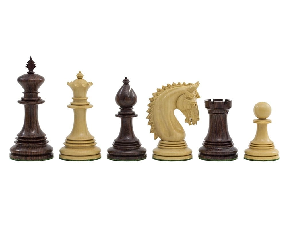 Die Lemington Schachfiguren aus Rosenholz 11 cm