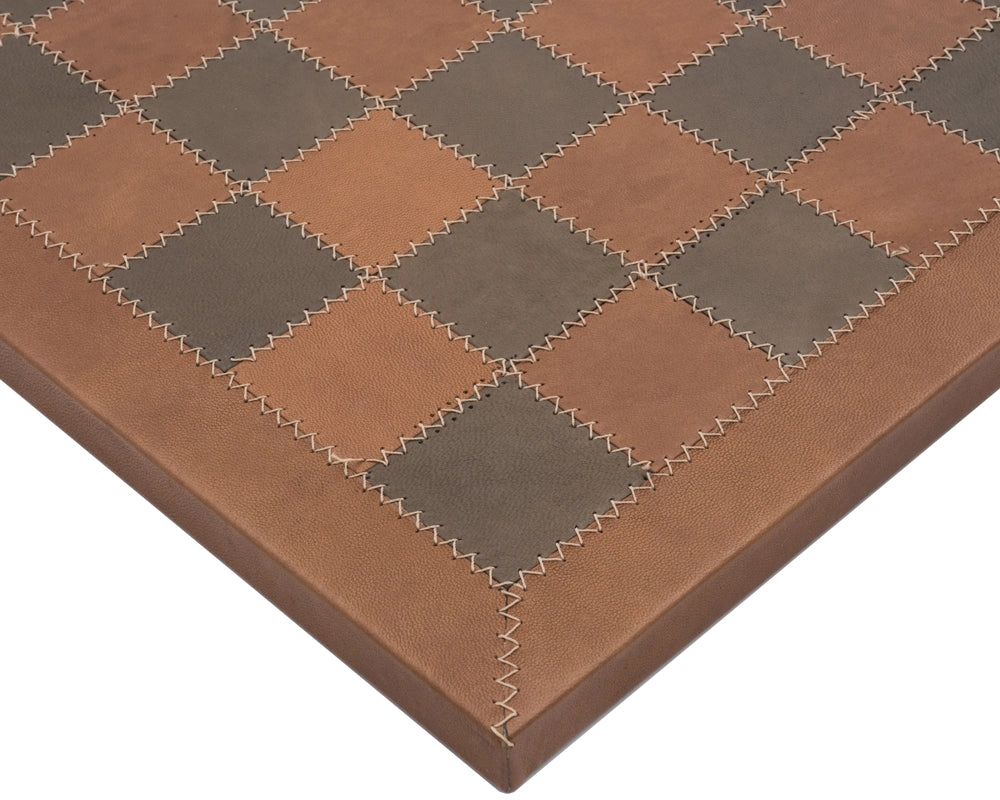 42 cm Siena Schachbrett aus echtem Leder von Italfama