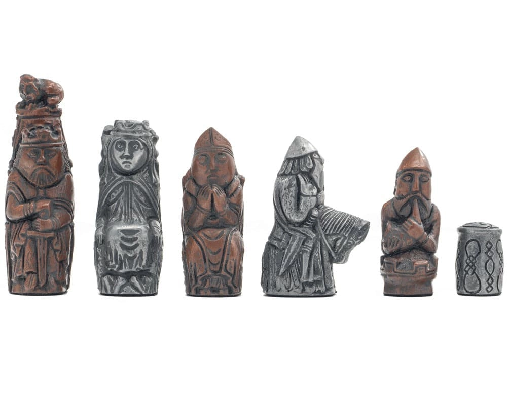 Berkeley Chess Mittelalterliche Metallische Schachfiguren
