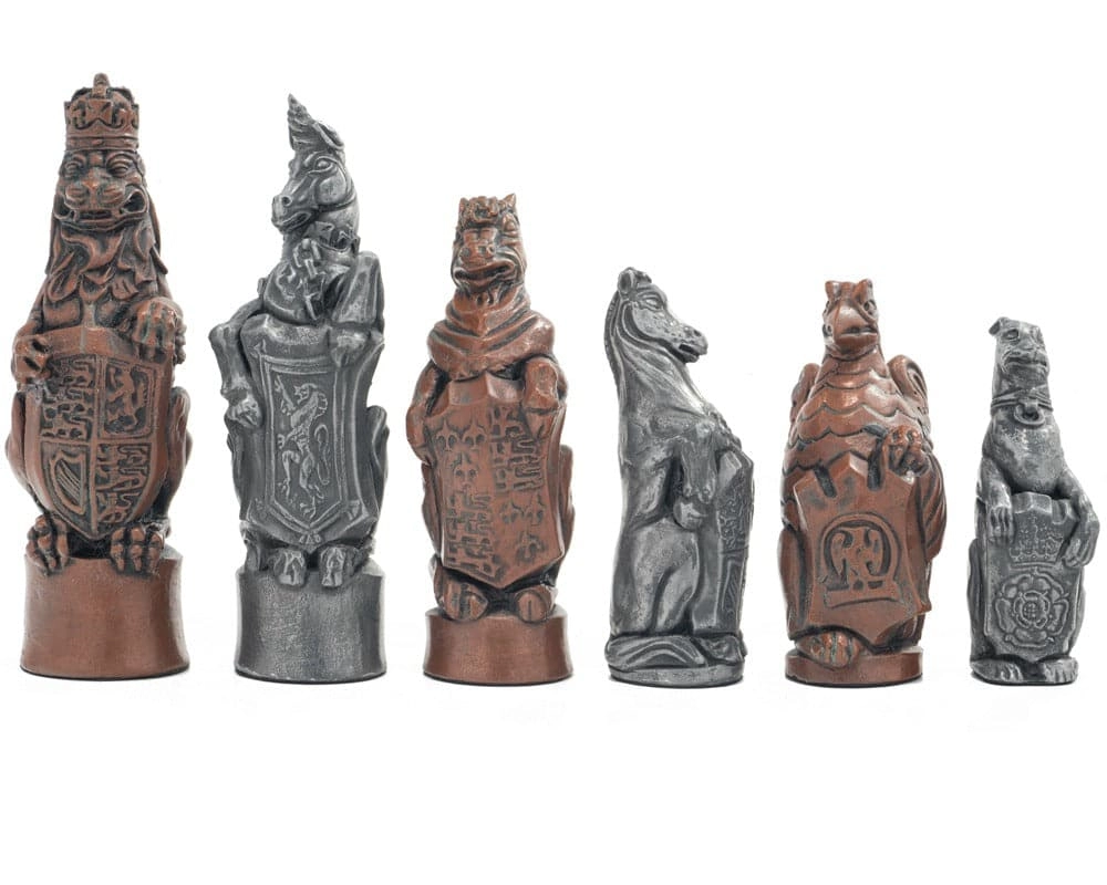 Berkeley Schach Royal Beast Metallische Schachfiguren