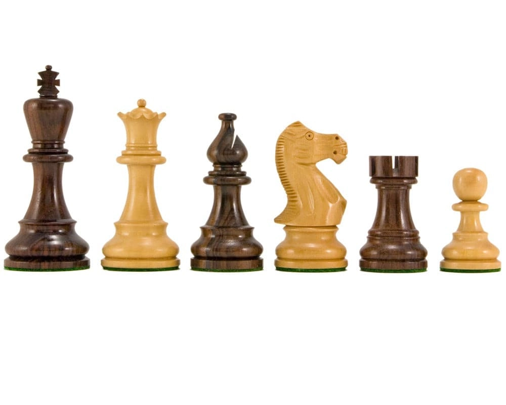 Atlantik Serie Rosenholz Staunton Schachfiguren 10 cm