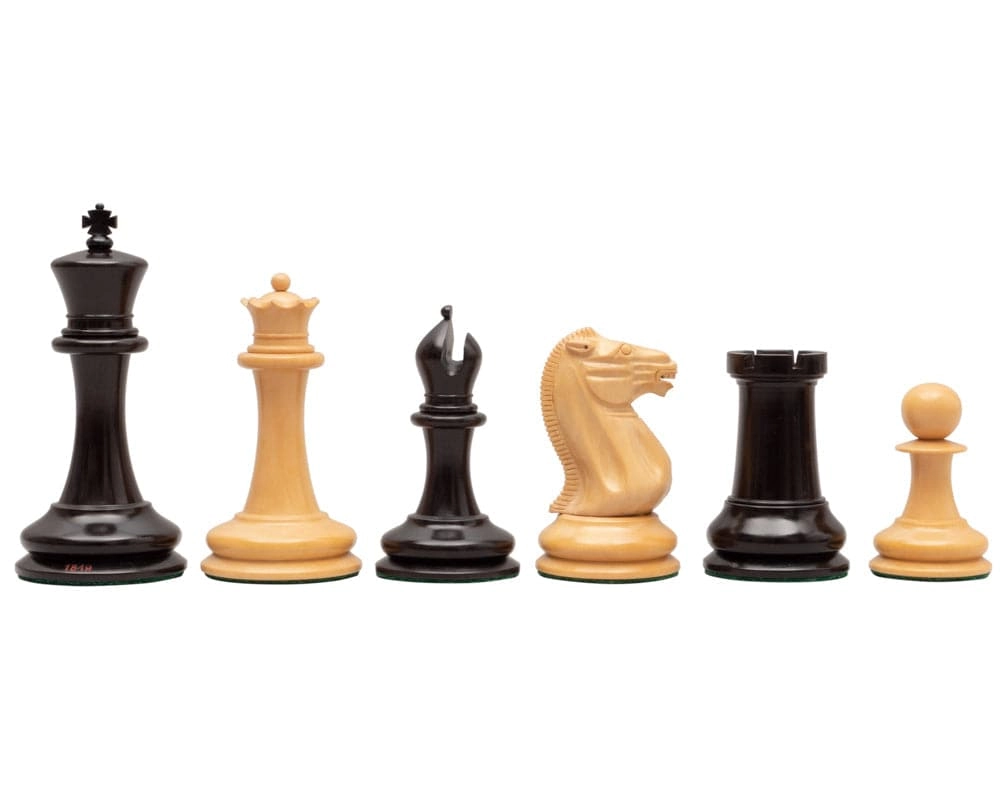 JJ Cooke Reproduktion Schachfiguren aus Ebenholz 11 cm