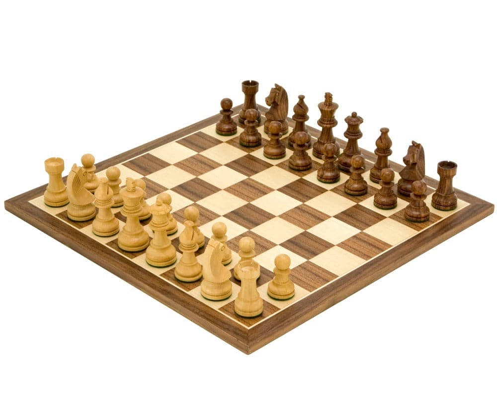 Down Head Knight Academy Mittelgroßes Schachset