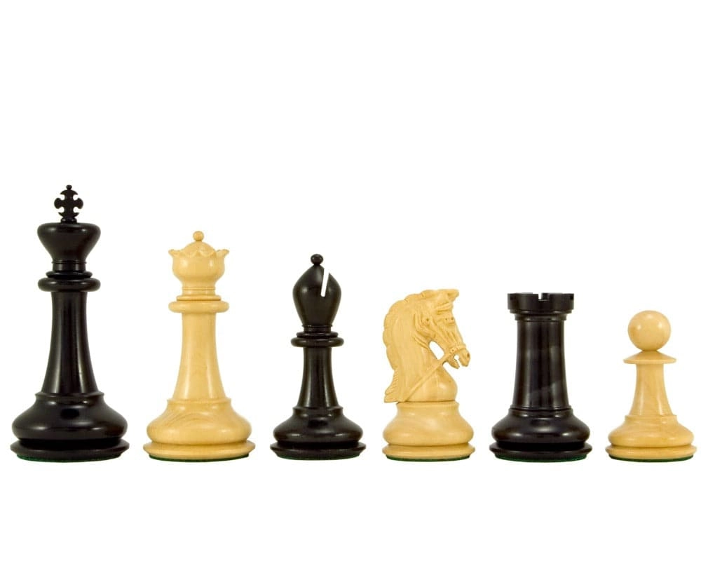 Monarch Serie Ebenholz und Buchsbaum Luxus-Schachfiguren 11 cm