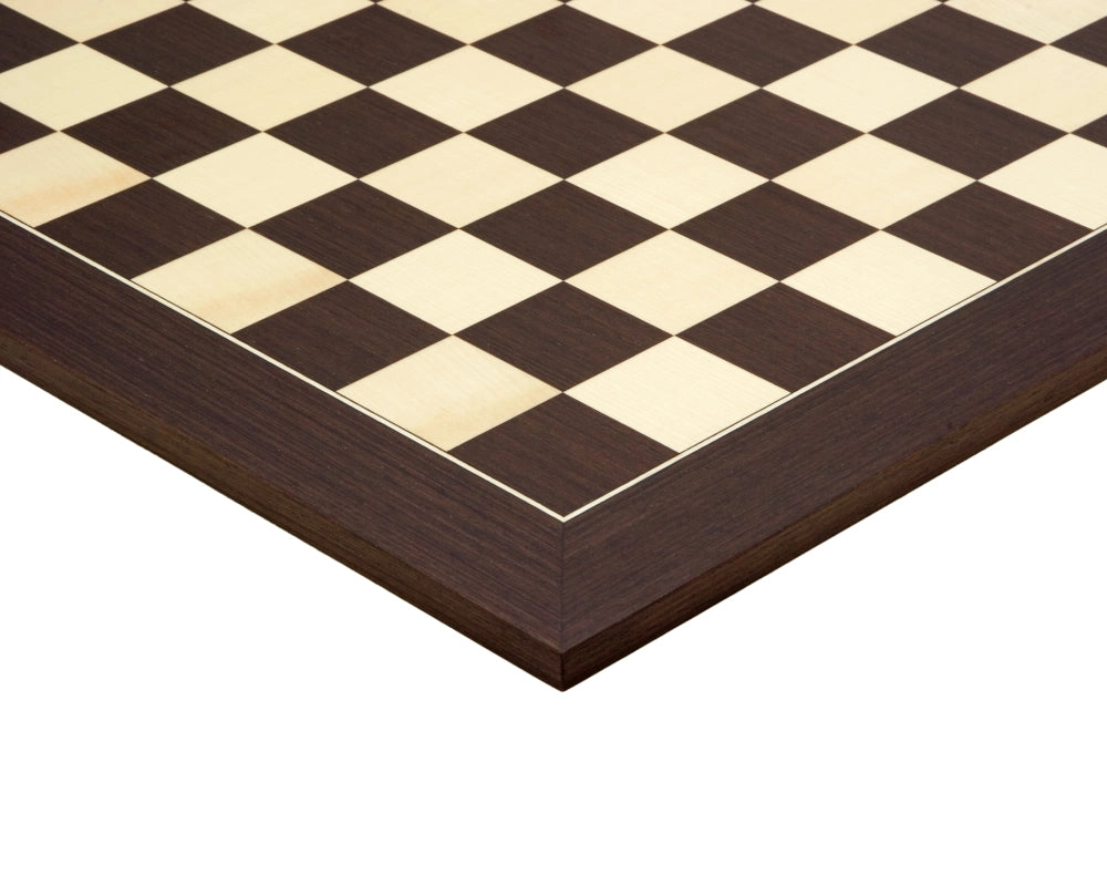 50 cm Deluxe Schachbrett aus Wenge und Ahorn
