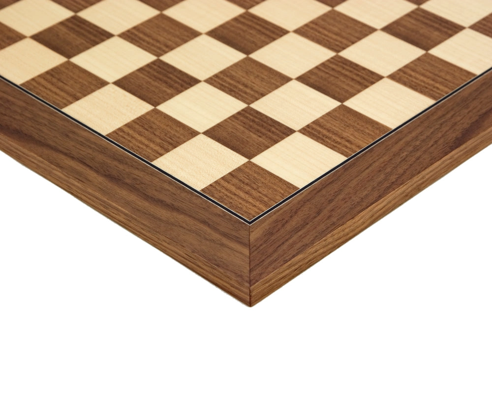 40 cm Walnuss- und Ahorn-Deluxe-Schachbrett