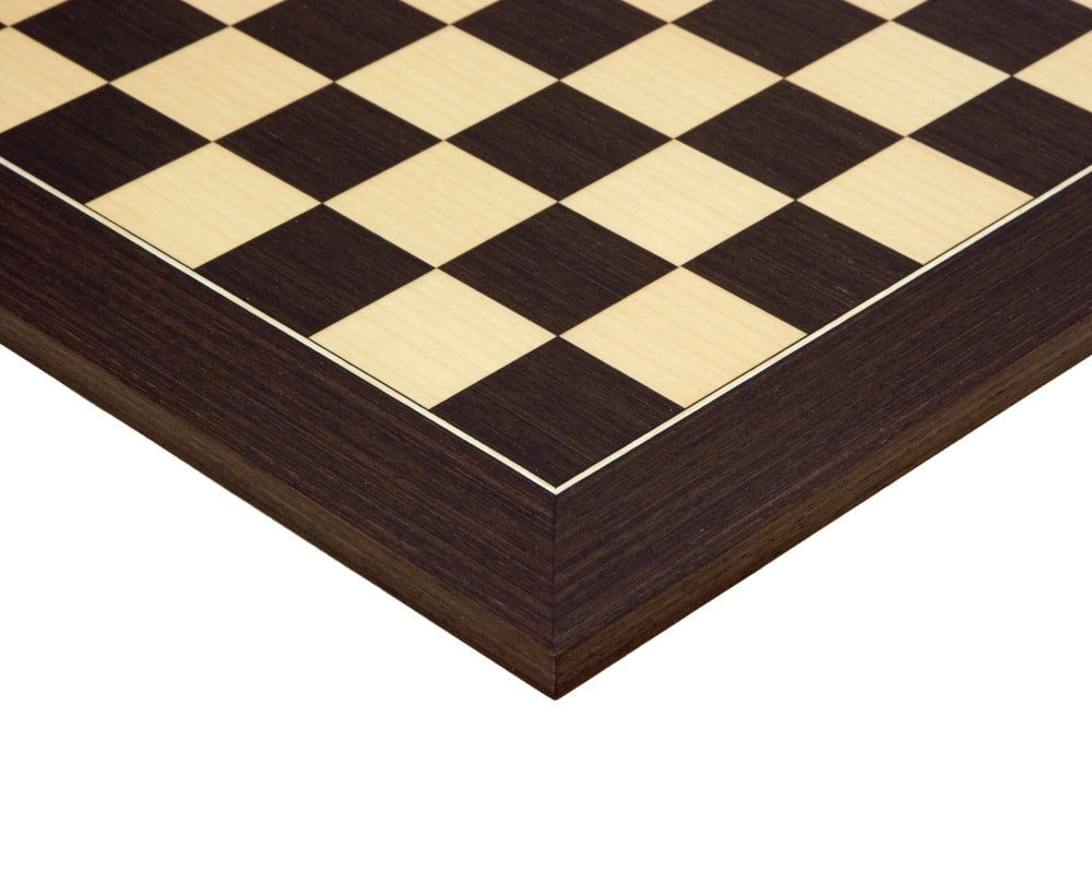 45 cm Deluxe Schachbrett aus Wenge und Ahorn