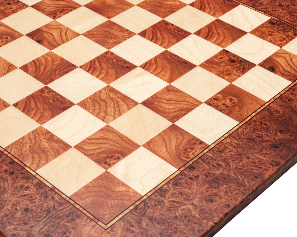 54 cm Mastellone Giuseppe Einlegespielbrett aus Ulmenholz