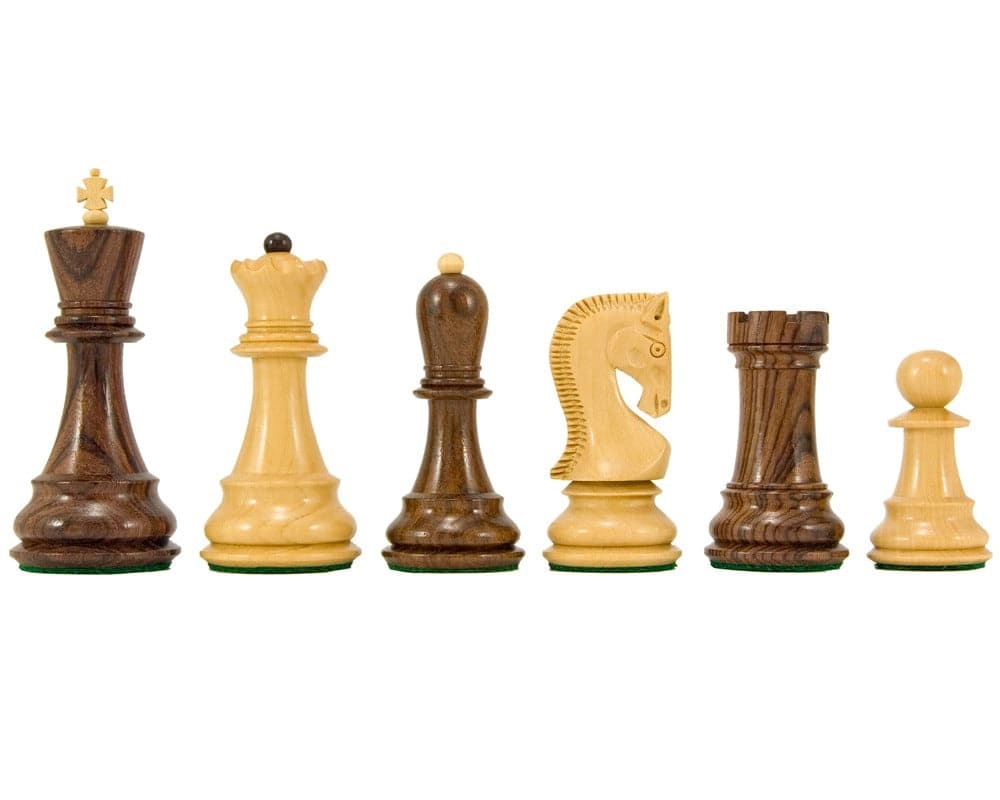 Antipodean-Serie Rosenholz Staunton Schachfiguren 10 cm