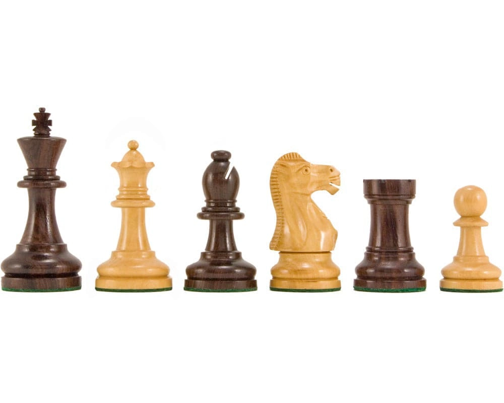 Supreme Serie Rosenholz Staunton Schachfiguren 9 cm