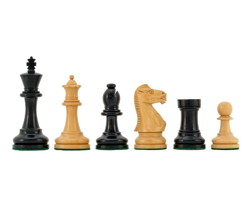 Supreme Serie Ebenholz Staunton Schachfiguren 9 cm