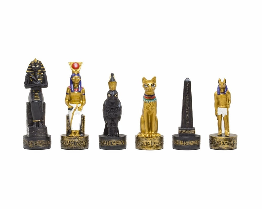 Die handbemalten Schachfiguren mit dem Thema Altes Ägypten von Italfama.
