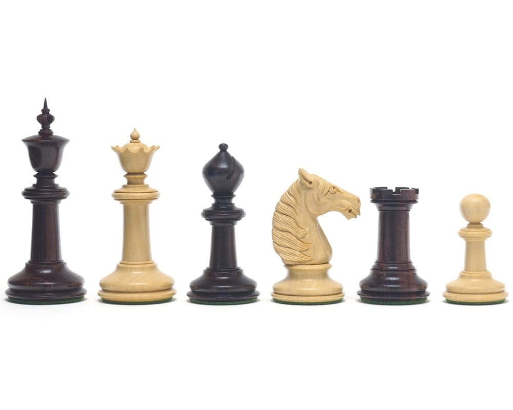 Die Bade-Schachfiguren 10 cm Rosenholz