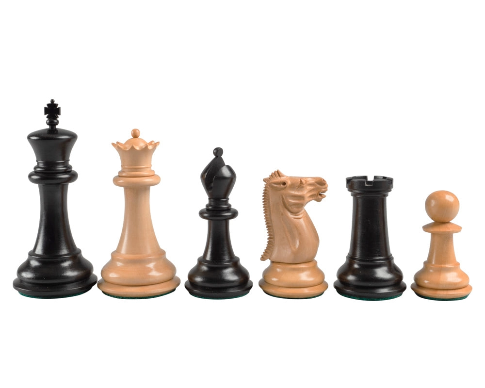 Reproduktion Staunton Ebenholz Schachfiguren 1849 Modell 10cm
