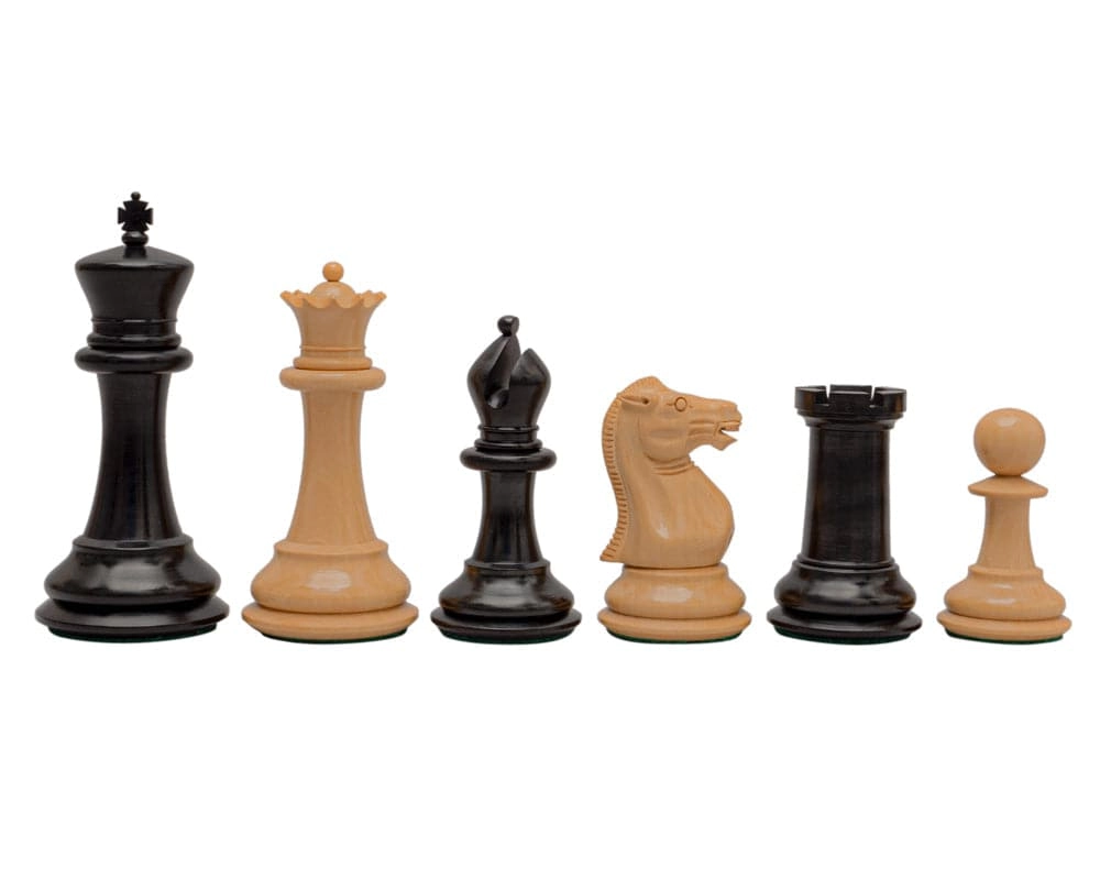 Reproduktion Staunton Ebenholz Schachfiguren 1849 Model 11 cm König