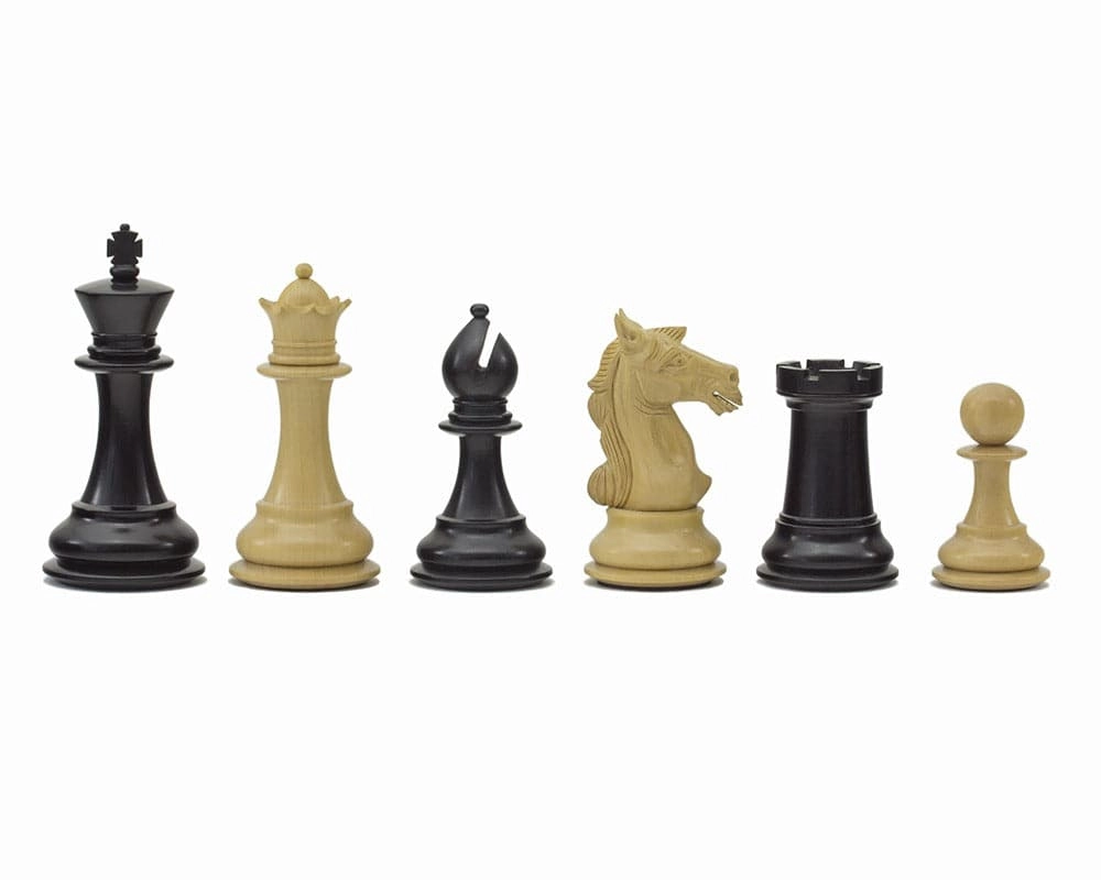 Columbus Serie Schachfiguren Ebenholz 10 cm