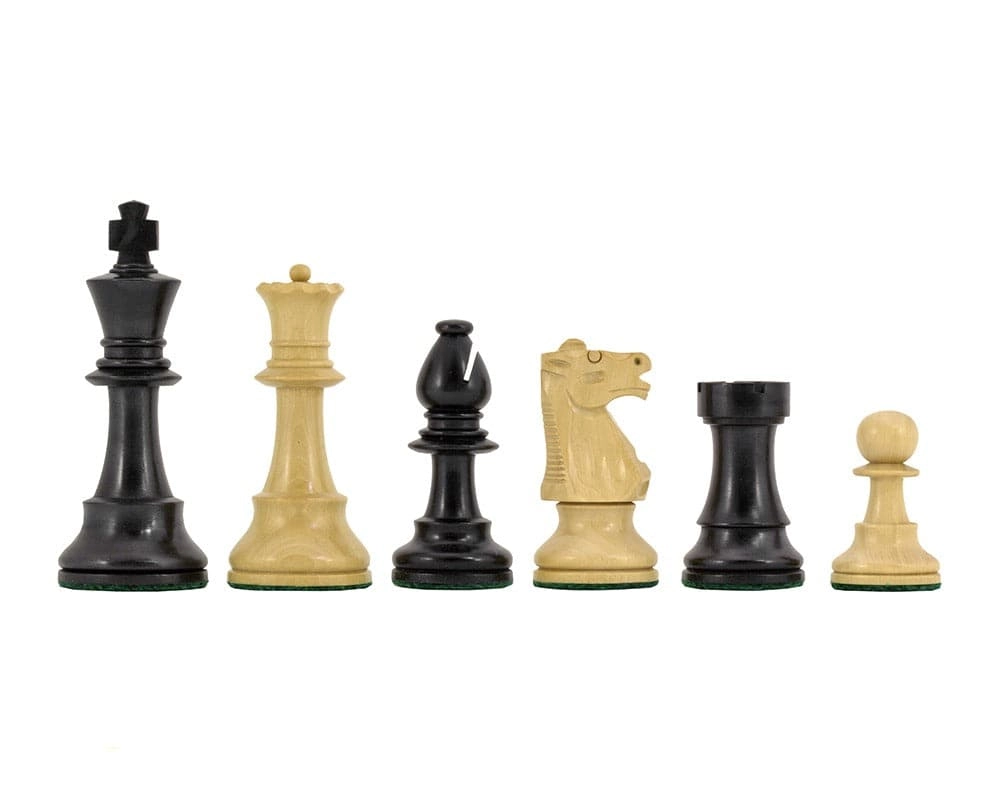 Conquest Serie, ebonisierte Schachfiguren, 10 cm