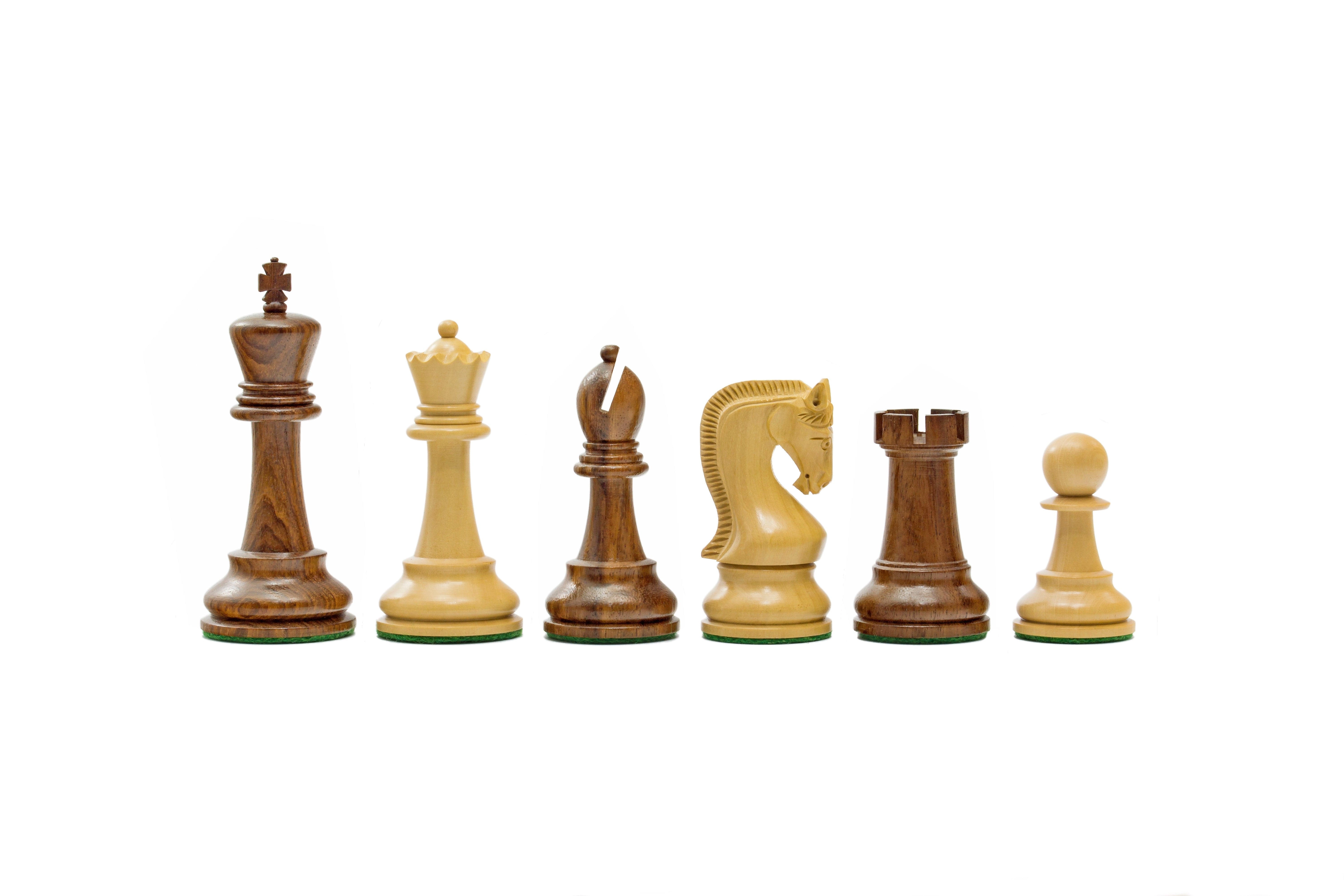 Leningrad Serie Akazie Schachfiguren 10 cm