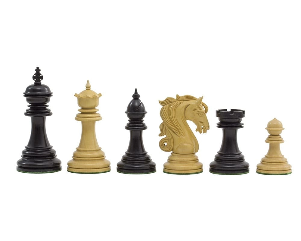 Die Kingsgate Schachfiguren aus Ebenholz 11 cm